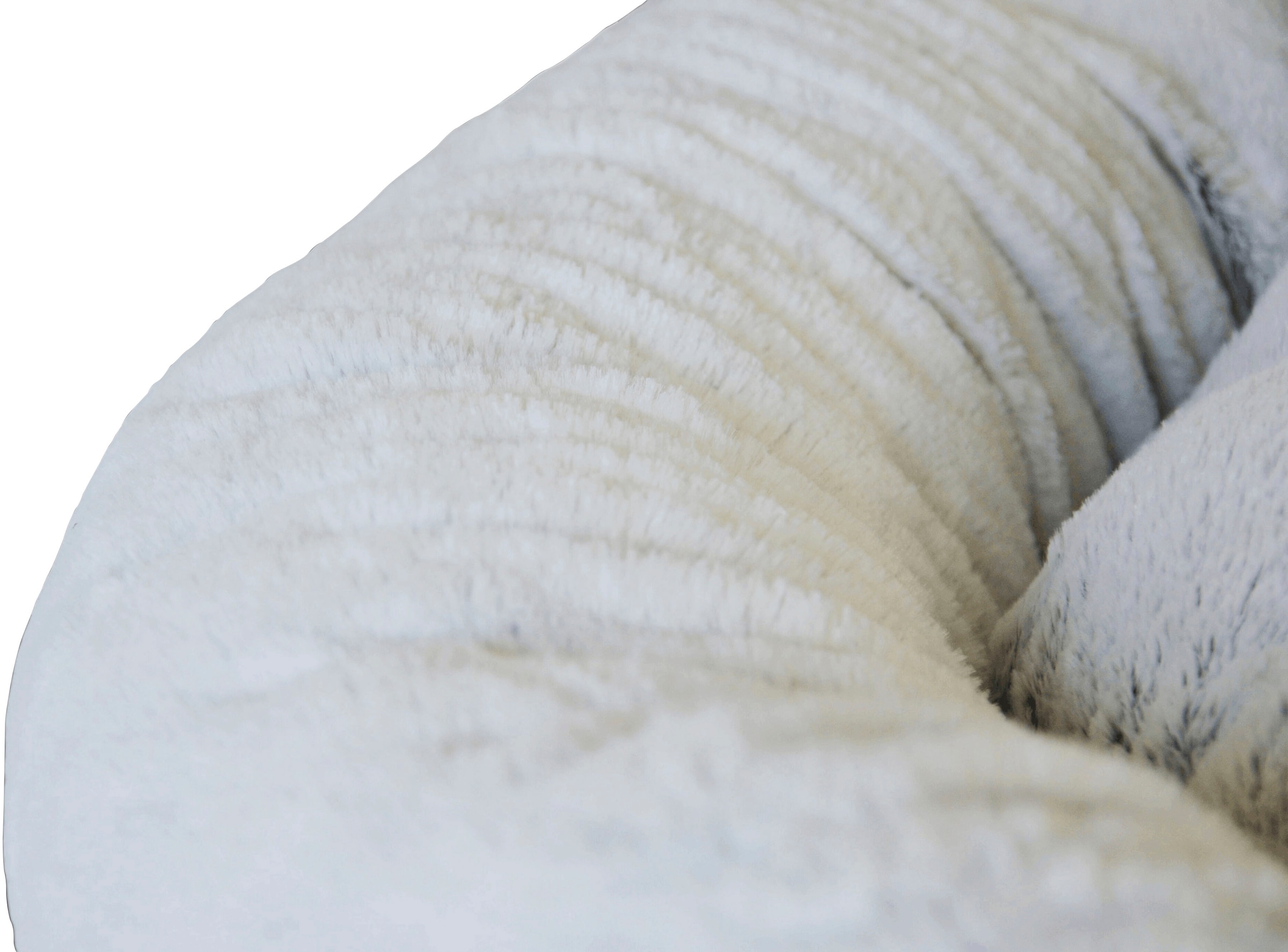 ABUKI Tierbett »Donut«, Vlies aus 100% Polyester, BxLxH: 100x100x20 cm, hellgrau