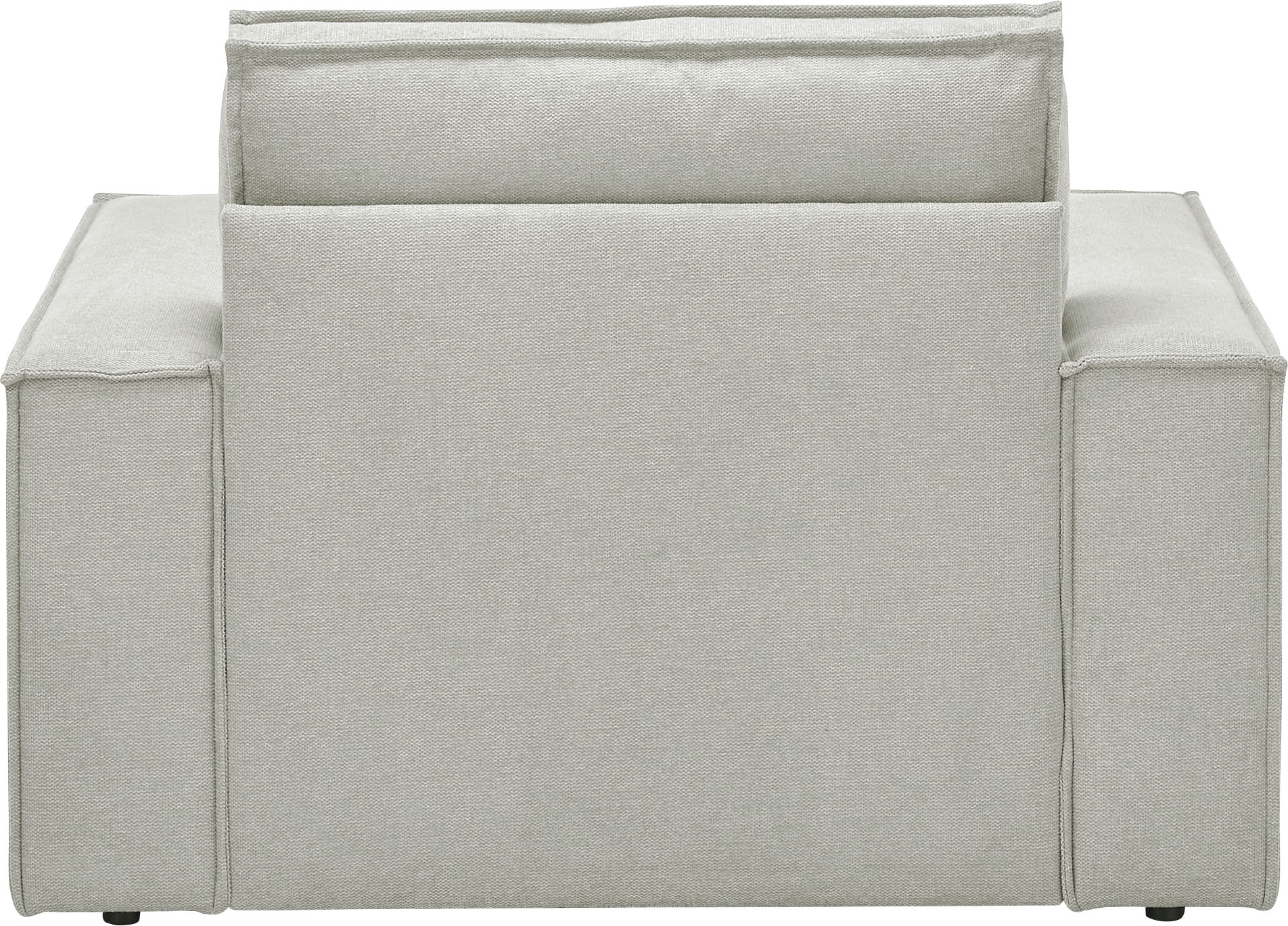 OTTO home Loveseat »FINNLEY Struktur fein, XXL-Sessel, Lesesessel, inkl. Zierkissen« 1 Stk. tlg. verfügbar in den Stoffqualitäten Bouclé, Struktur fein und Mega Cord