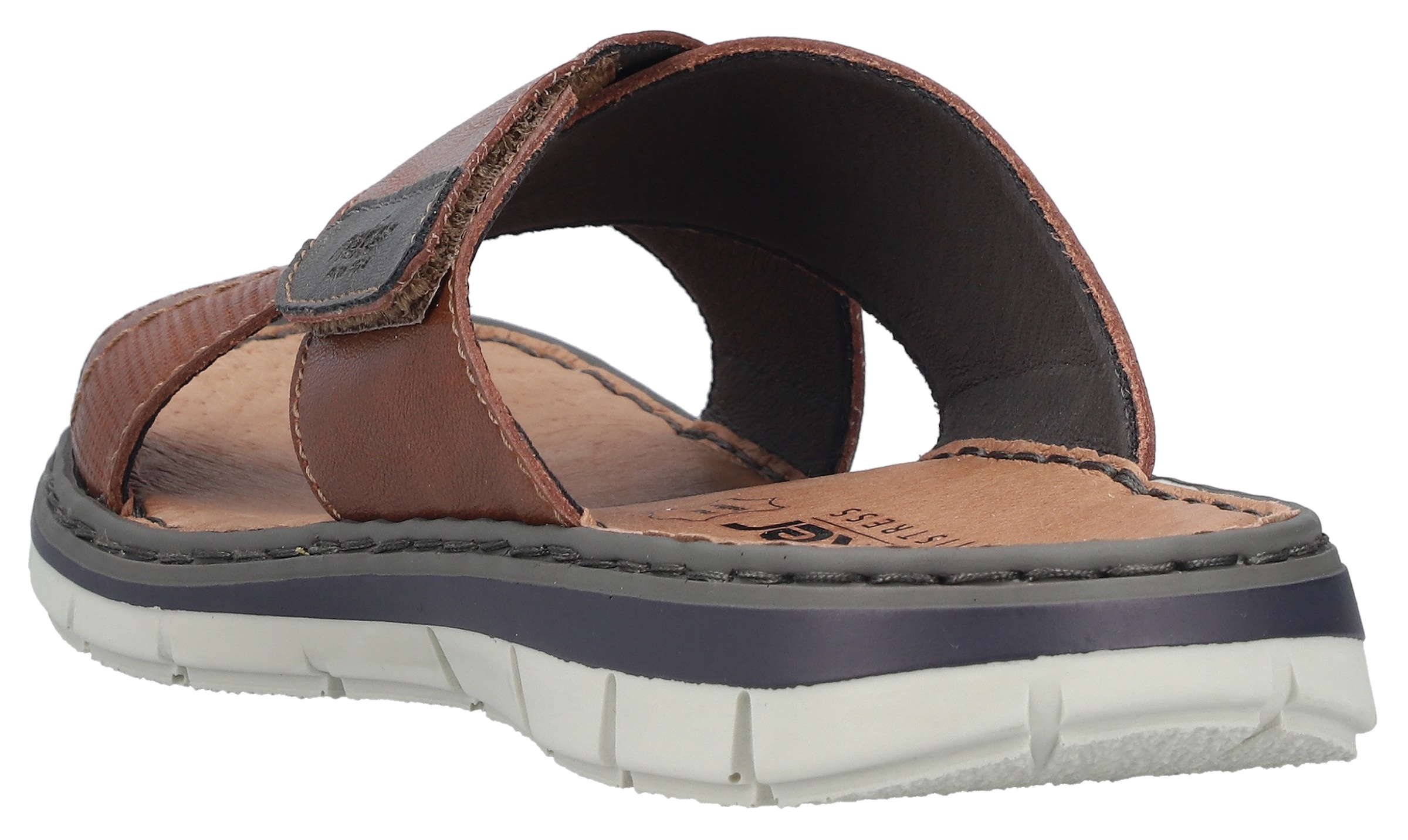 Rieker Pantolette  Sommerschuh, Strandschuh, Urlaubsschuh mit weicher Innensohle