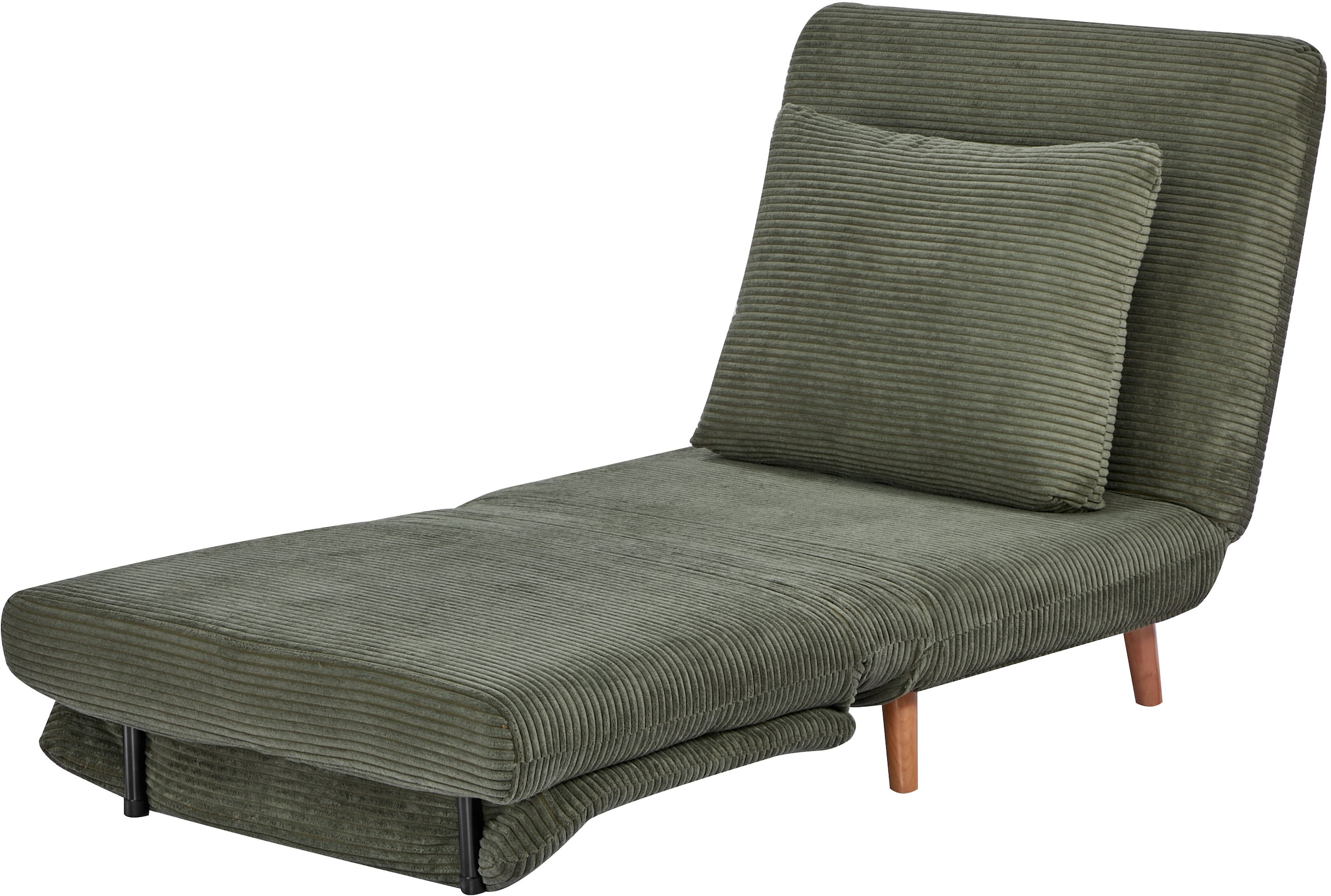 OTTO home Sessel »AINSLEY  - OTTO. Verlässliche Qualität.« wandelbar zum Gästebett, Schlafliege, Webstoff u. Cord-Bezug