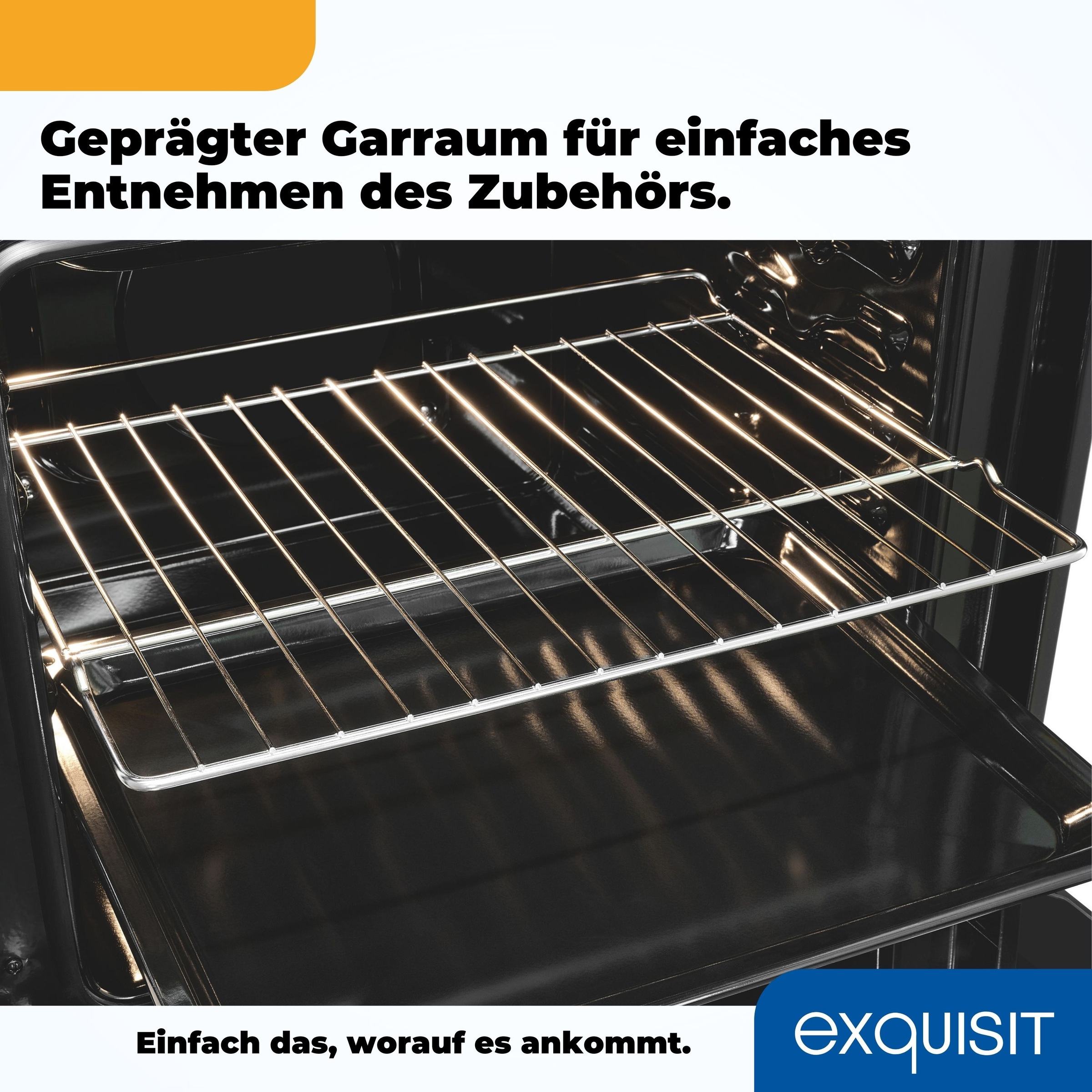 exquisit Einbaubackofen  »EBE255-020 schwarz«