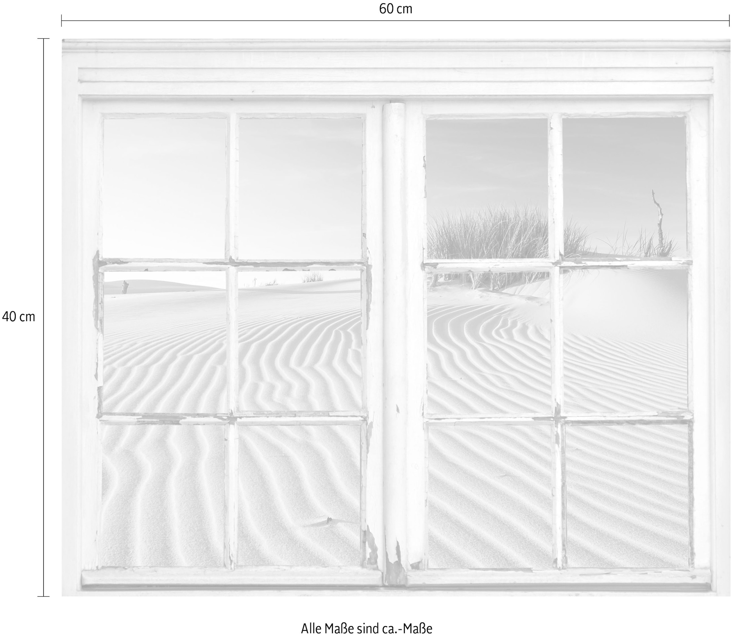 queence Wandsticker »Strand« Wandsticker, Wandbild, selbstklebend, Strand