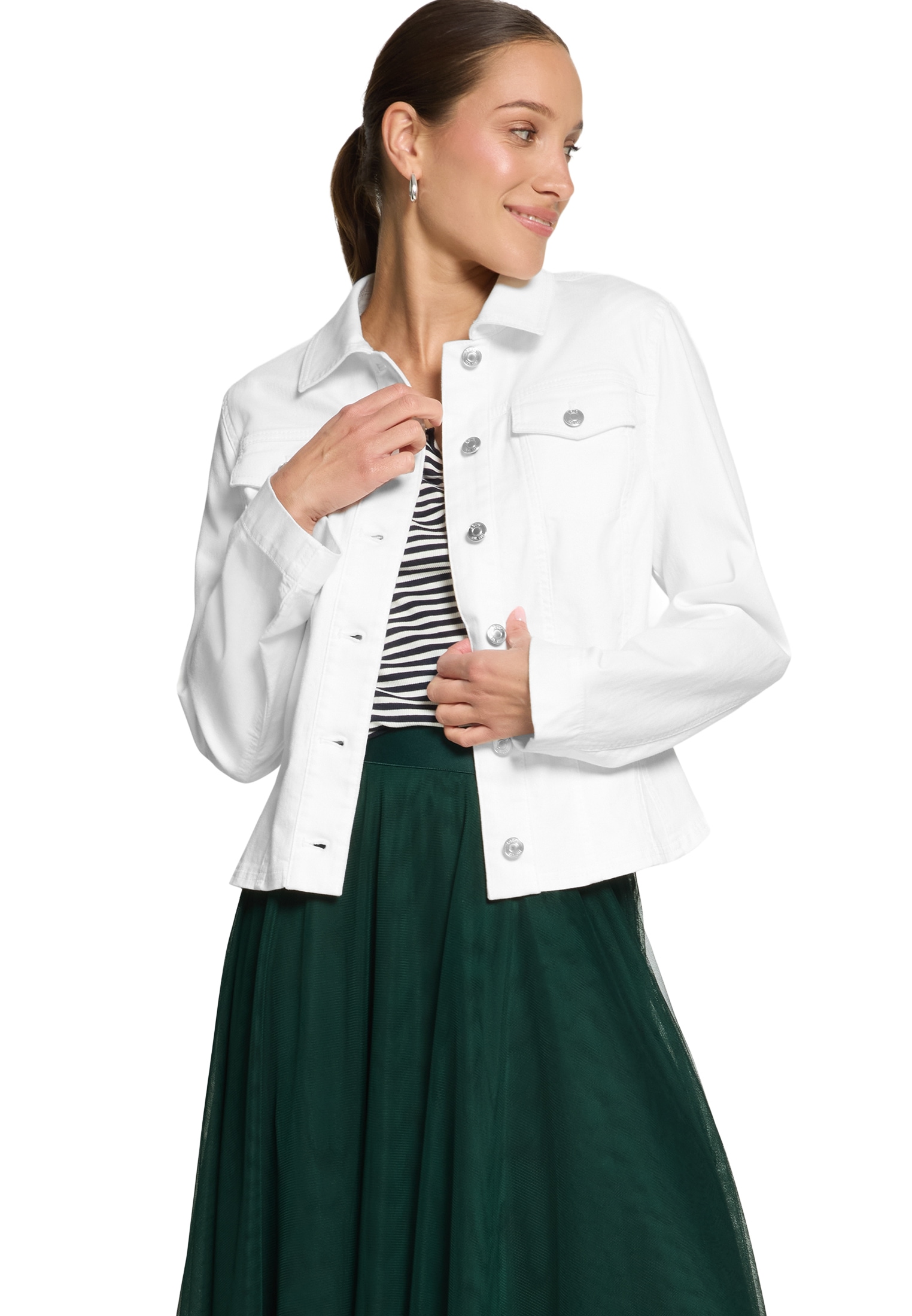 Zero Jackenblazer »Blazer-Jacke im Jeans-Look«