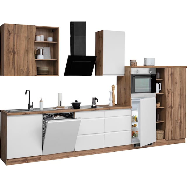 HELD MÖBEL Küche »Bruneck«, 380cm breit, ohne E-Geräte, hochwertige  MDF-Fronten bequem bestellen