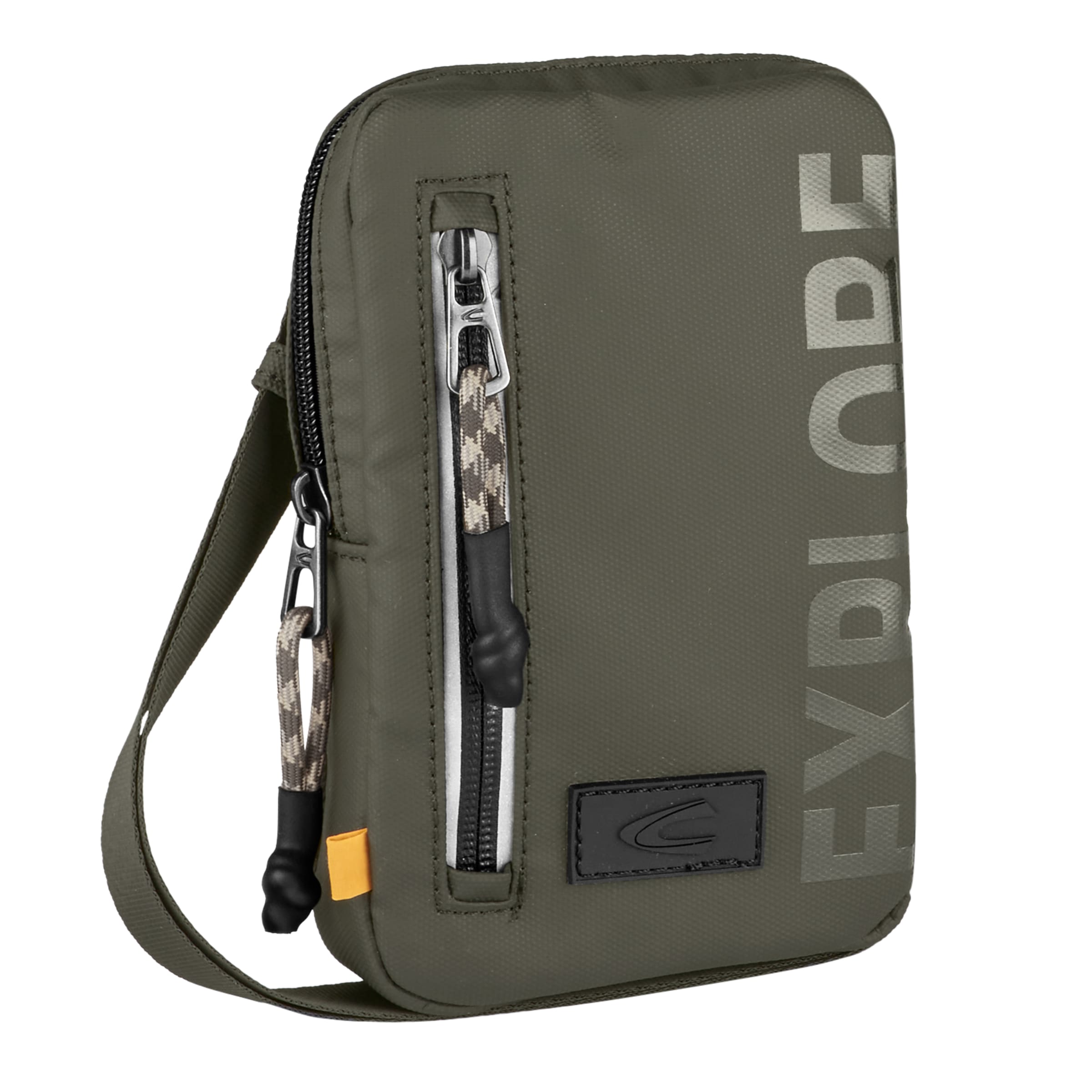camel active Handytasche »Explore«, wasserabweisendes recyceltes Nylon und reflektierende Reißverschlüsse