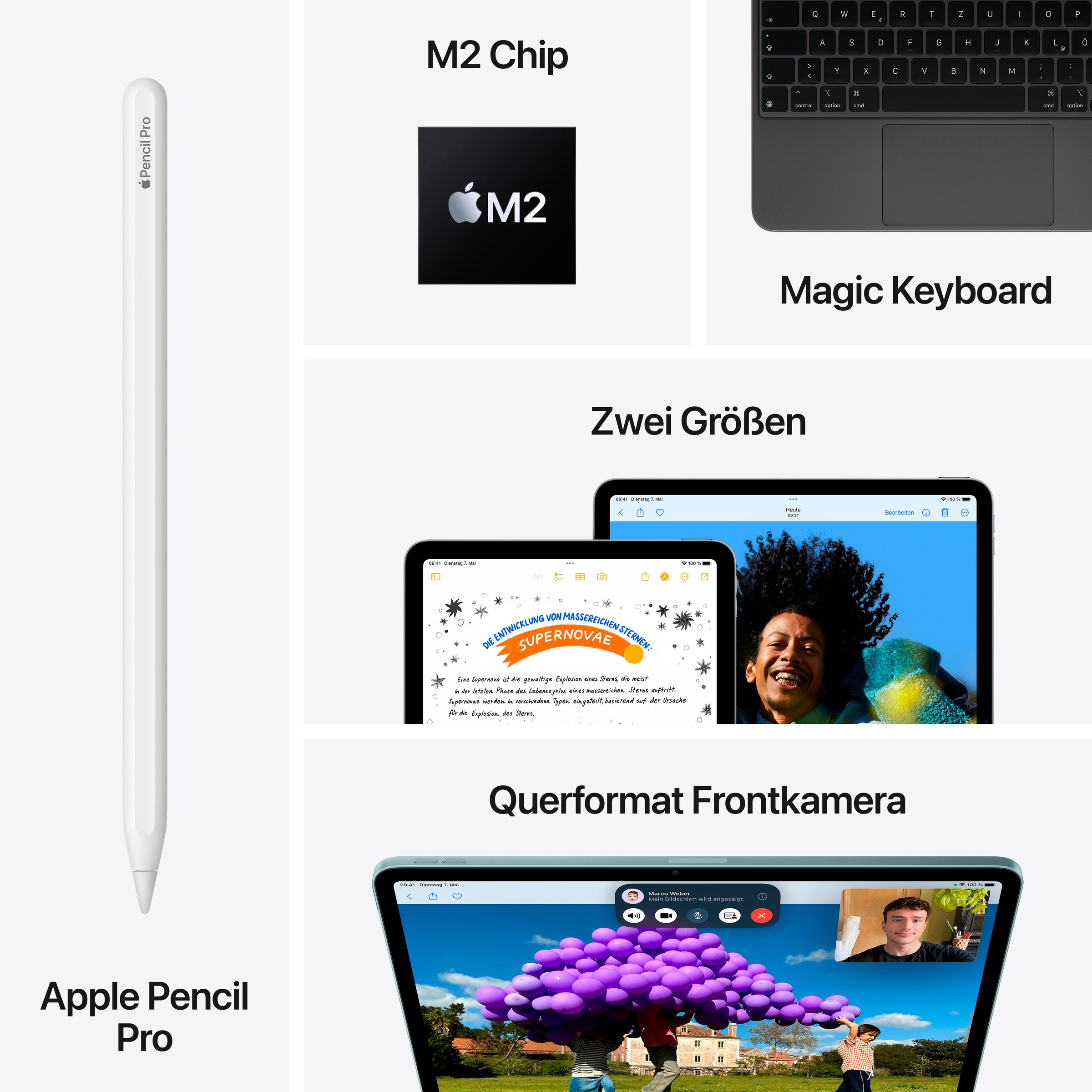 Apple Tablet »11" iPad Air Wi-Fi 1TB«, (27,59 cm / 10.86 Zoll), iPadOS,)