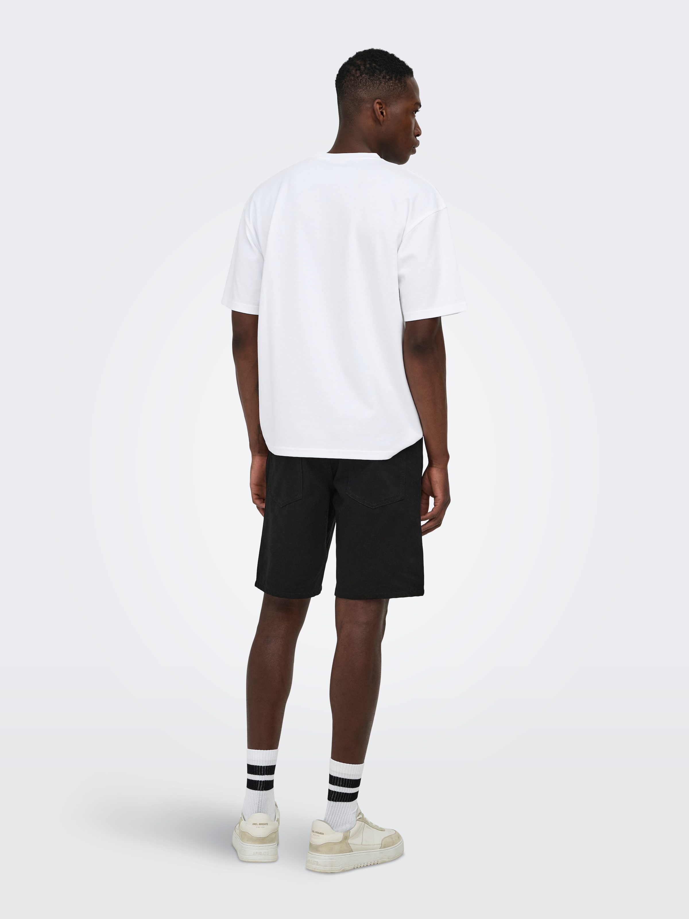 ONLY & SONS Jeansshorts »ONSEDGE STAY BD 6992 AZG DNM SHORTS NOOS« Baumwolle, straight fit