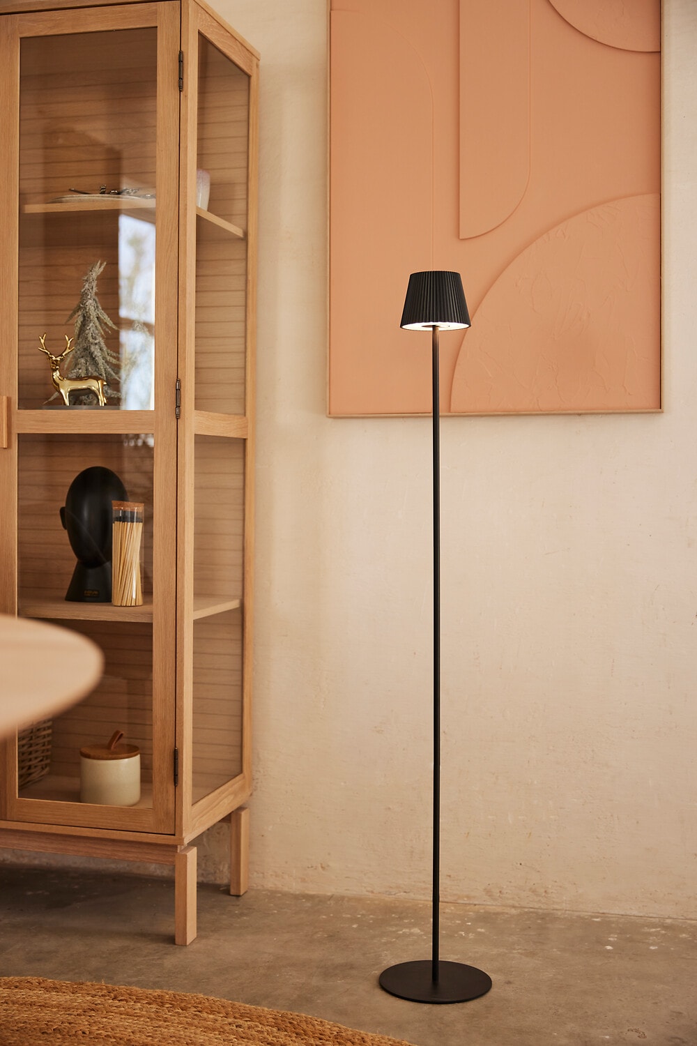 my home LED Außen-Stehlampe »Härhult« 1 Stk. Warmweiß LED Akku-Leuchte, 125 cm, 340 lm, 3000 K, Touchdimmer, schwarz matt