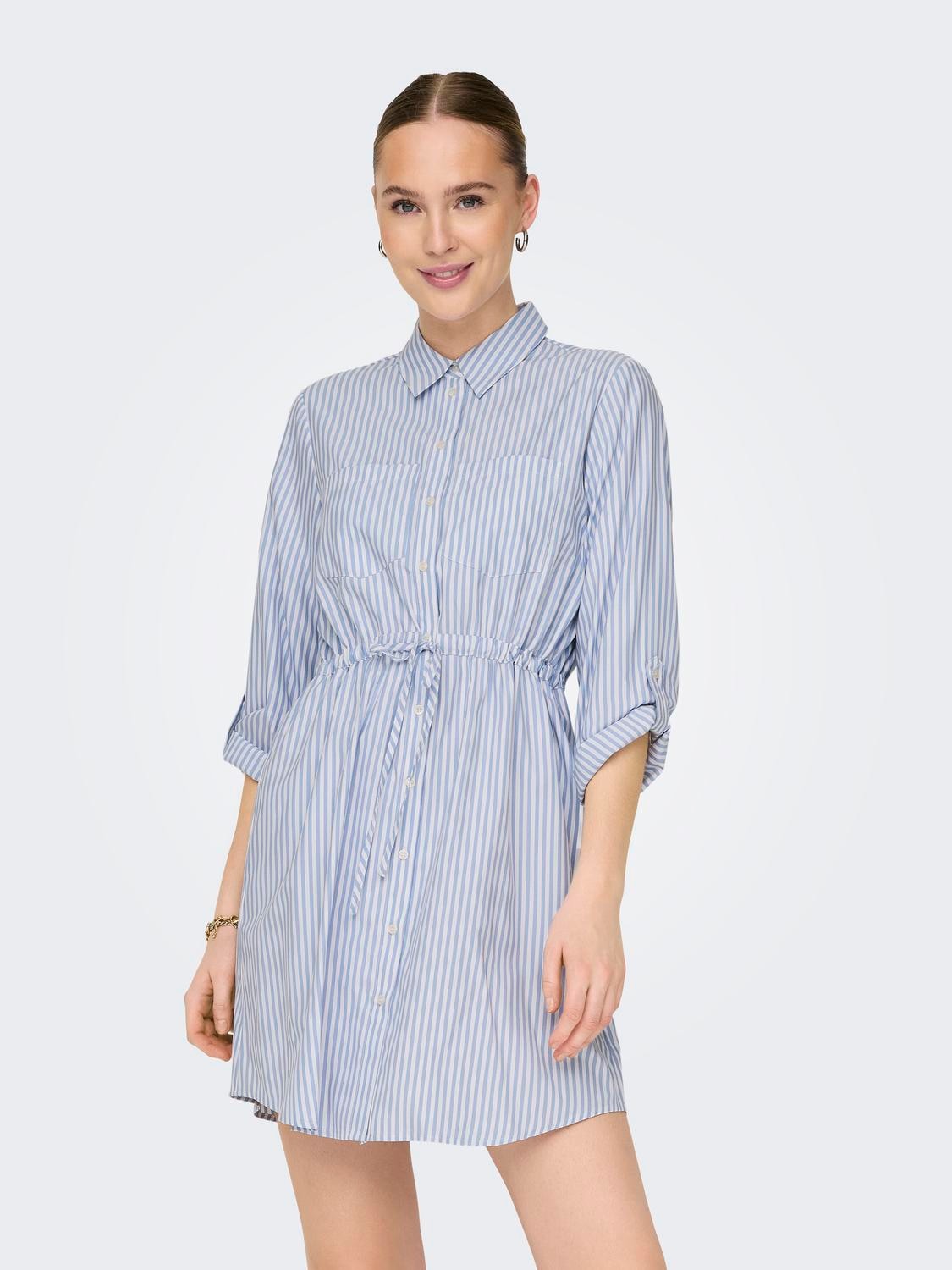 Hemdblusenkleid »ONLSARAH LS SHIRT DRESS WVN«