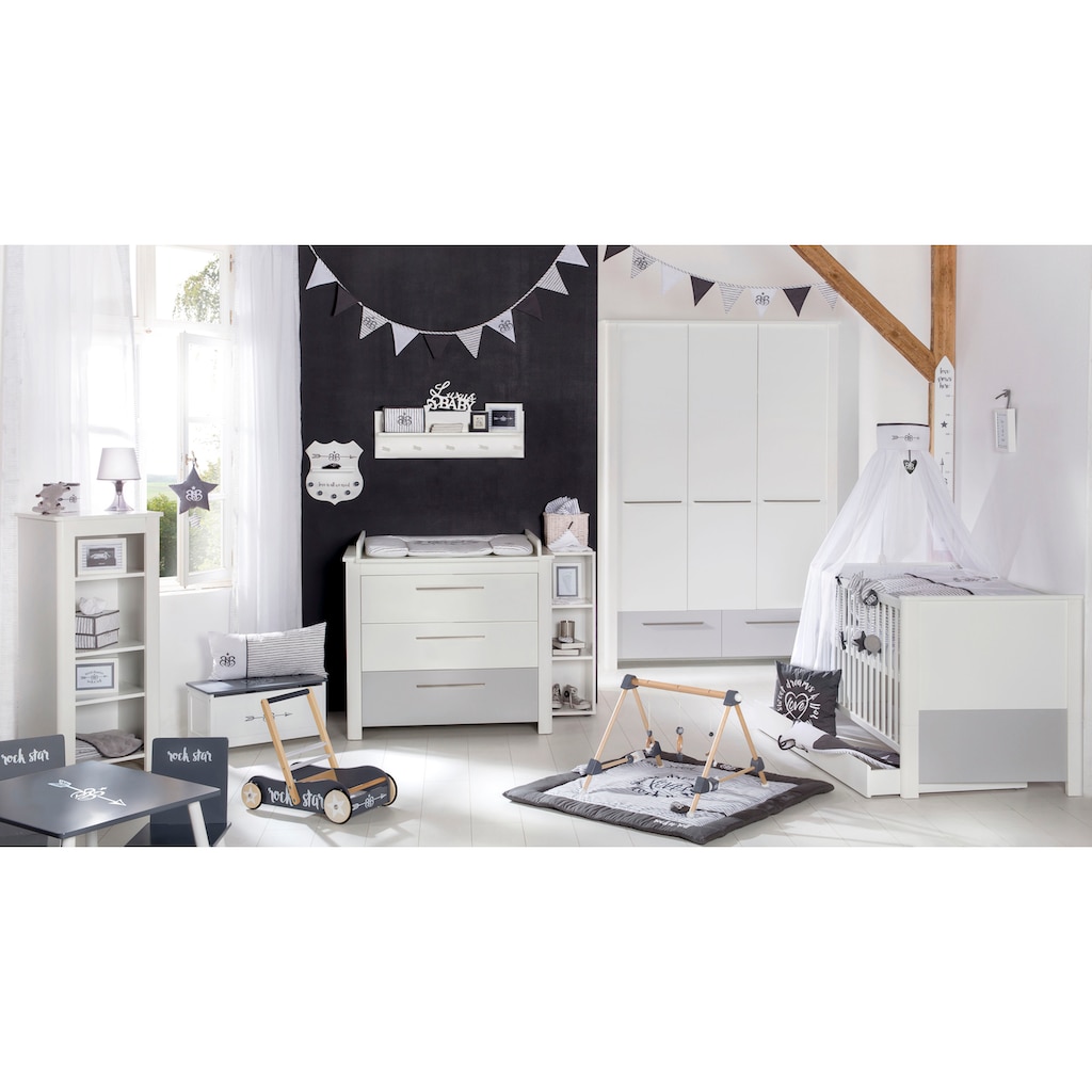 roba® Babyzimmer-Komplettset »Linus«, (Set, 3 St., Kinderbett, Wickelkommode, Kleiderschrank)