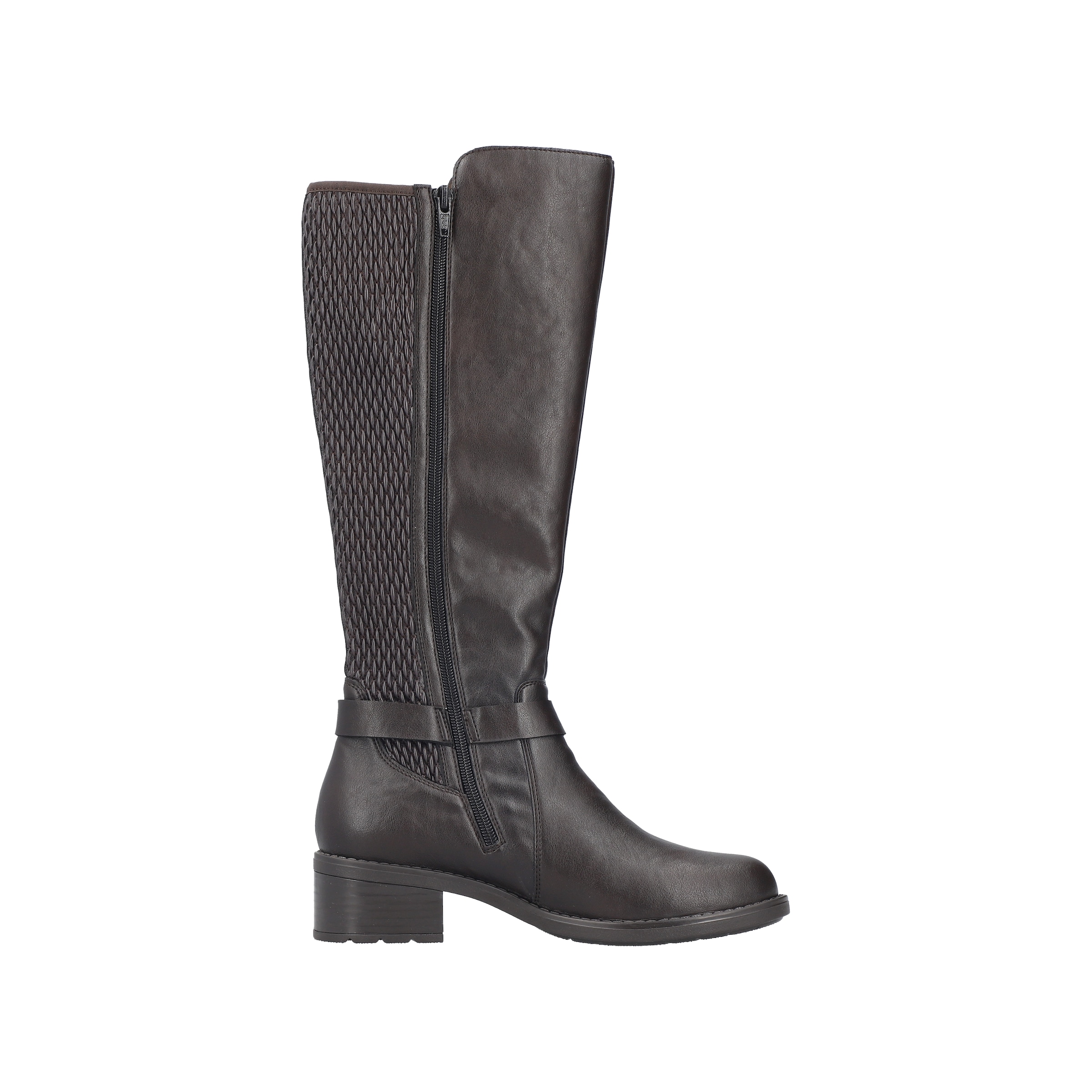 Rieker Stiefel  Langschaftstiefel mit Stretch und Innenreißverschluss