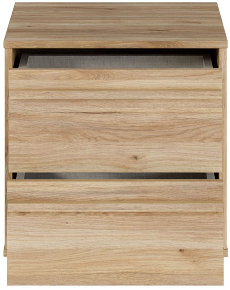 FORTE Nachtkommode »Viel Stauraum, 2 Schubkästen« B/H/T 43,4/43,3/41,7 cm; Schubkästen mit Vollauszug
