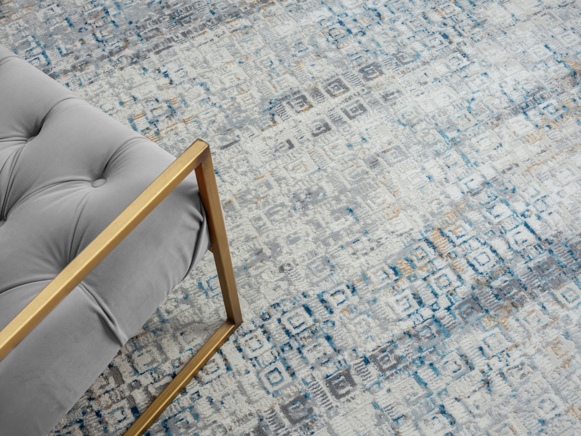 OTTO home Teppich »Jaxyn« rechteckig 8 mm Höhe Kurzflor, modernes Design, pflegeleicht, Wohnzimmer