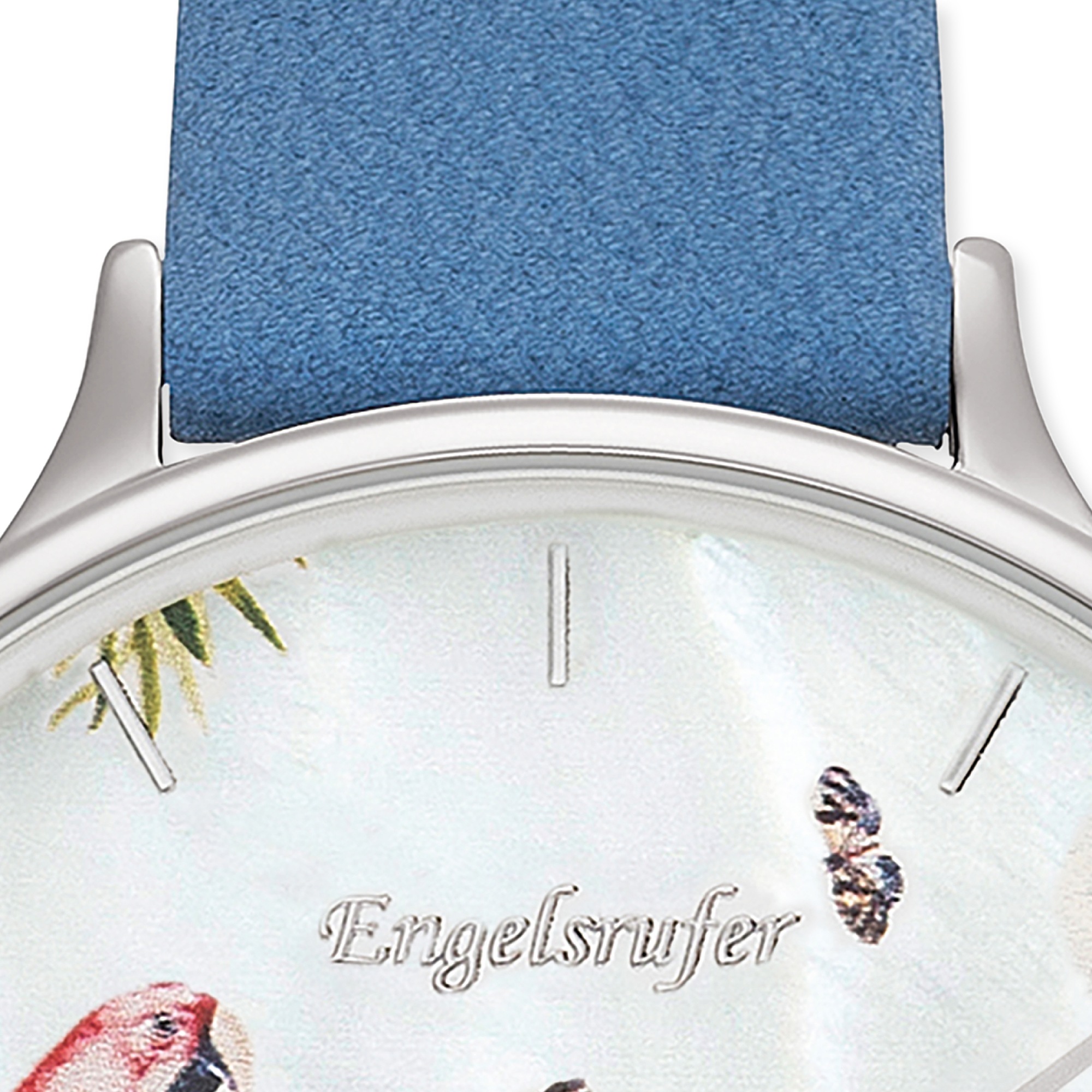 Engelsrufer Quarzuhr »Paradise« Armbanduhr, Damenuhr, Lederarmband, analog