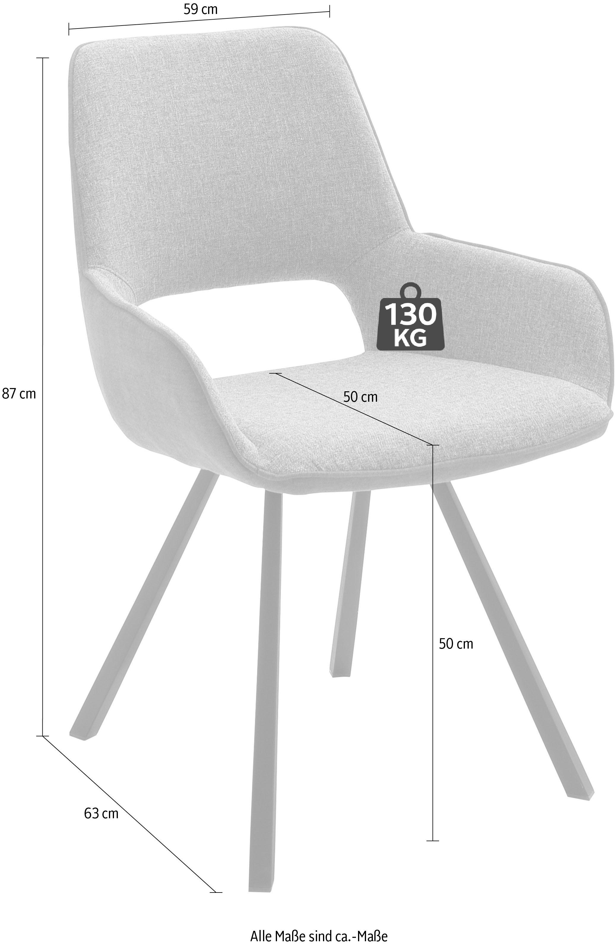 MCA furniture 4-Fußstuhl bequem bis 2 »Parana«, Set, Stuhl belastbar Kg St., bestellen 120