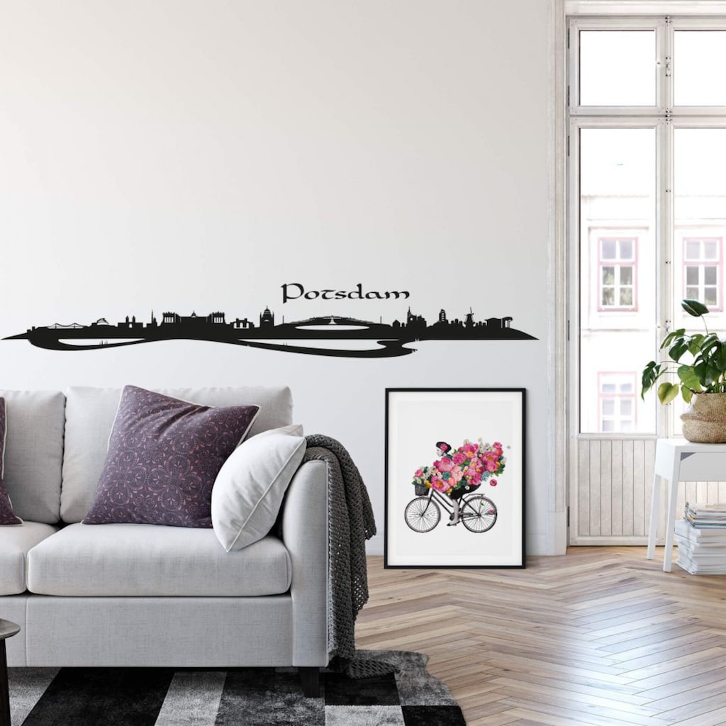 Wall-Art Wandtattoo »XXL Stadt Skyline Potsdam 120cm«, (1 St.)