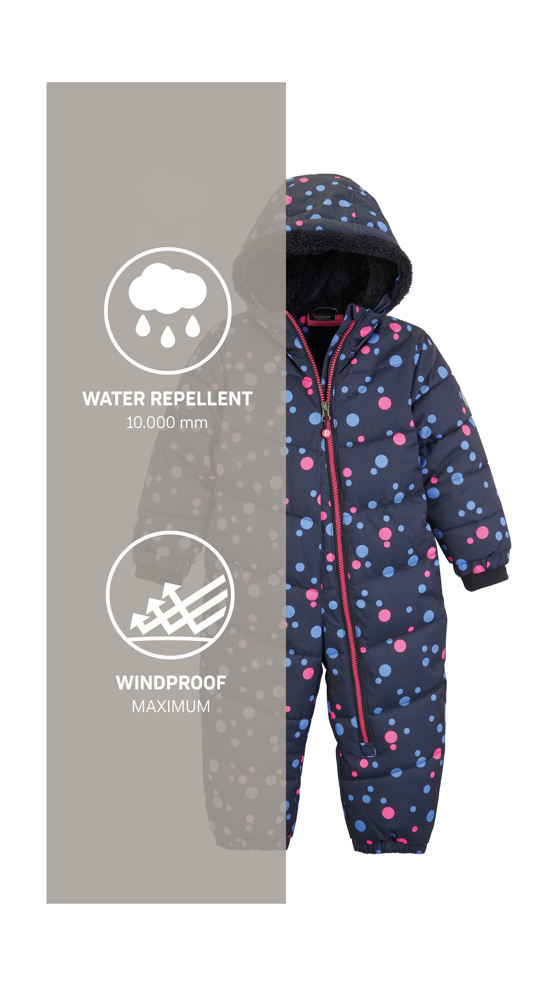 Killtec Schneeoverall »Karter Mini«, Schneeanzug: wasserabweisend, winddicht, warm, leicht anzuziehen