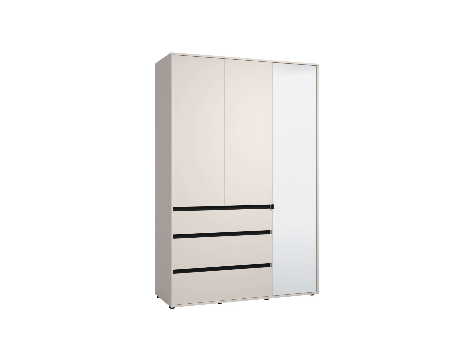 Home affaire Kleiderschrank »Corbett, grifflose Optik, FSC-zertifziert, Made in Europe« 138 oder 182,5cm breit, 211cm hoch und 54,5cm tief,  mit Spiegel, 3 Schubladen und Innenausstattung