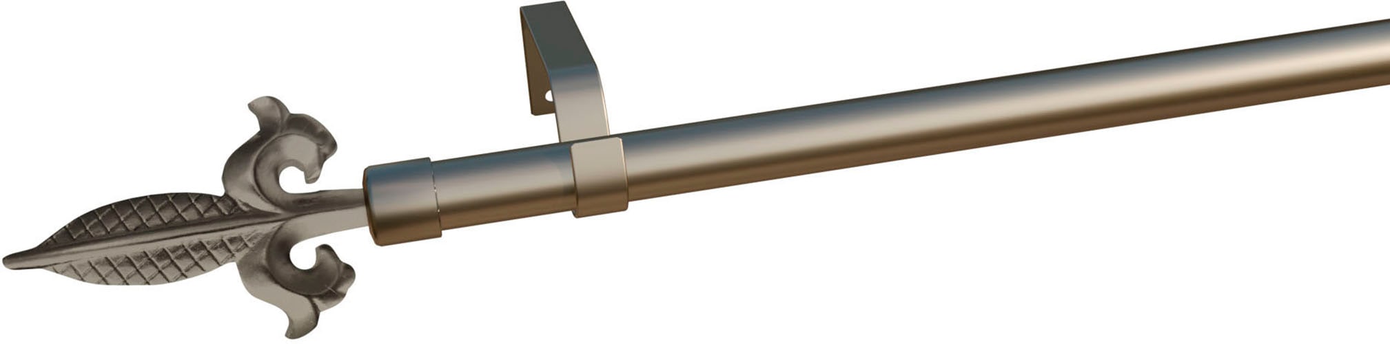 indeko Gardinenstange »Genua« Ø 16 mm 1 läufig-läufig Wunschmaßlänge