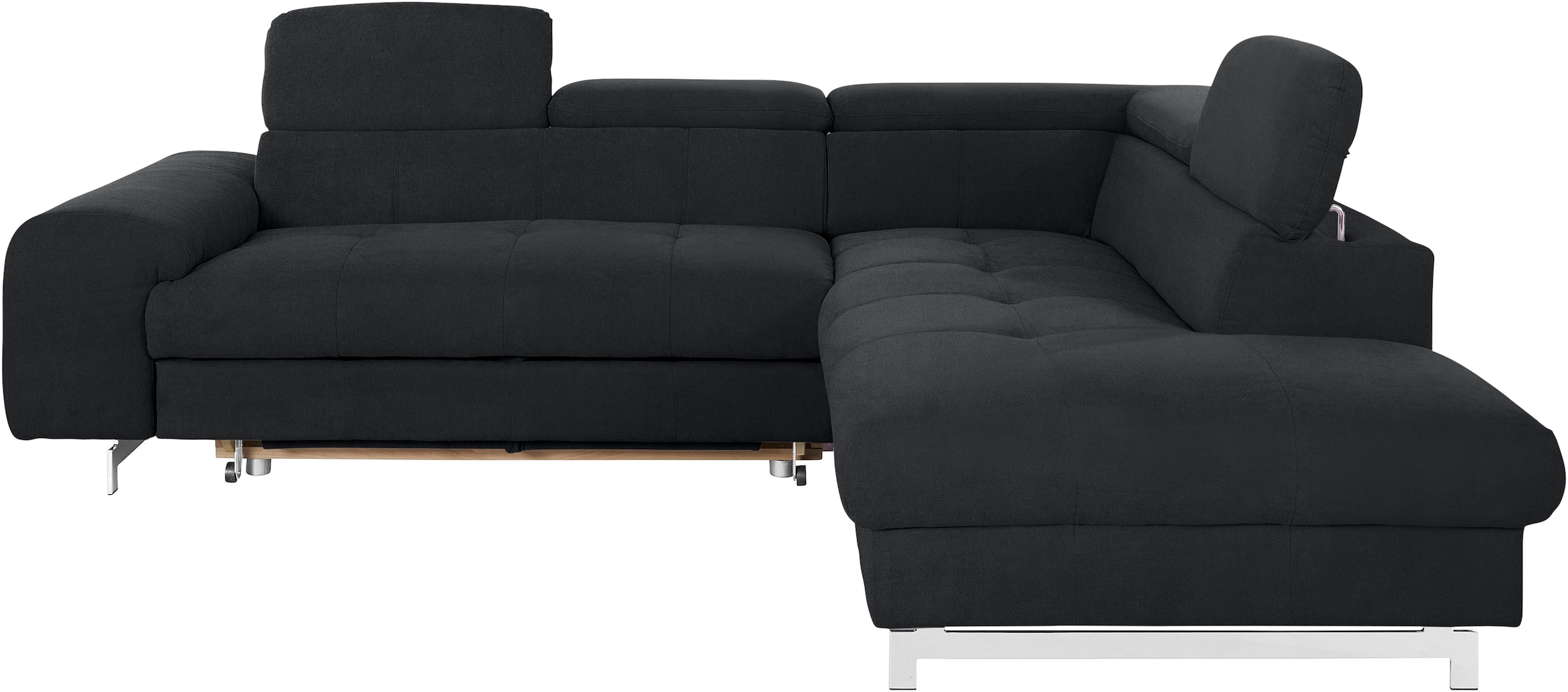 COTTA Ecksofa »Chef L-Form«, mit Kopfteilverstellung, wahlweise mit Bettfunktion