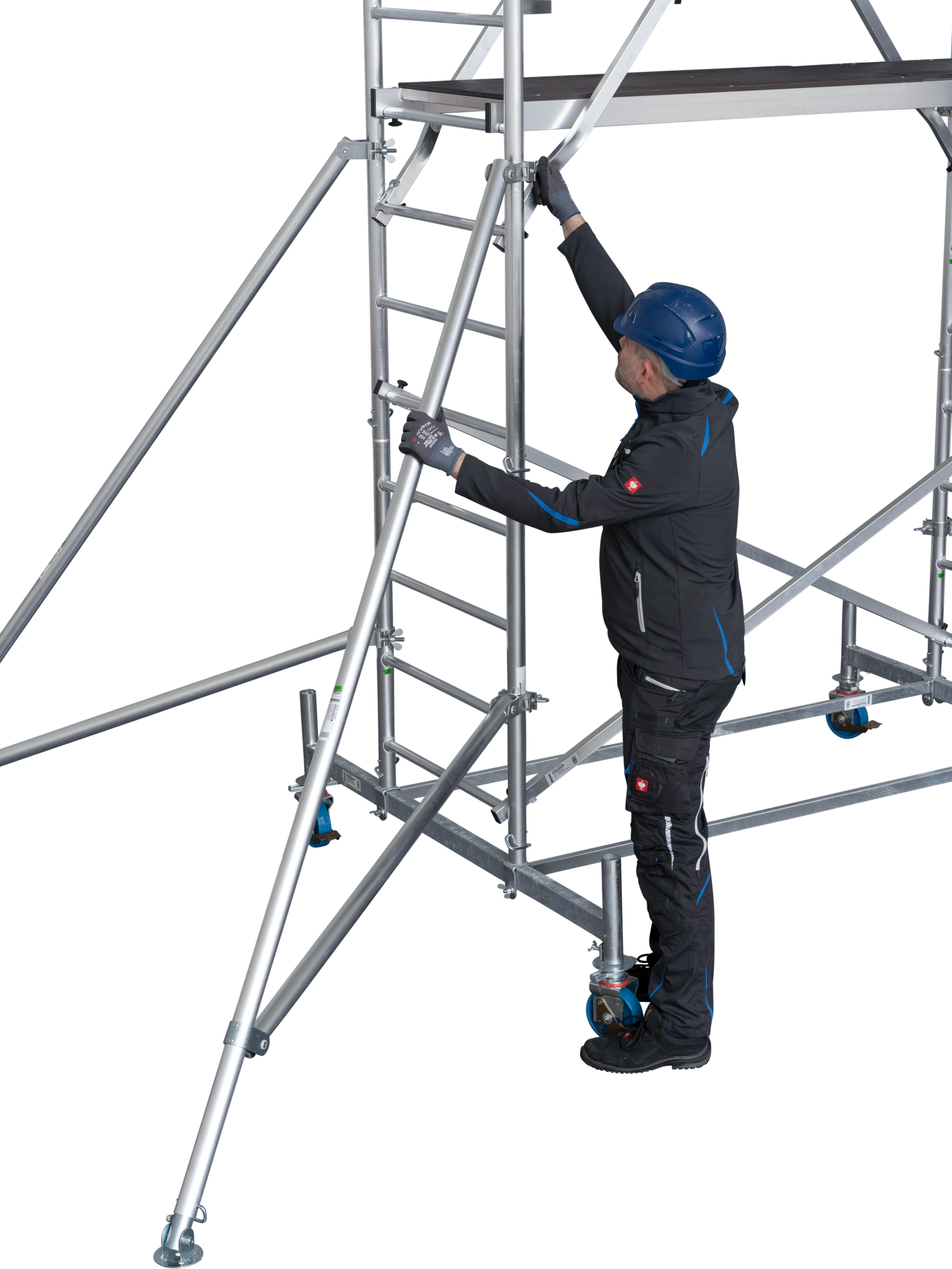 KRAUSE Fahrgerüst »ProTec« Set,  Arbeitshöhe: 8,3 Meter