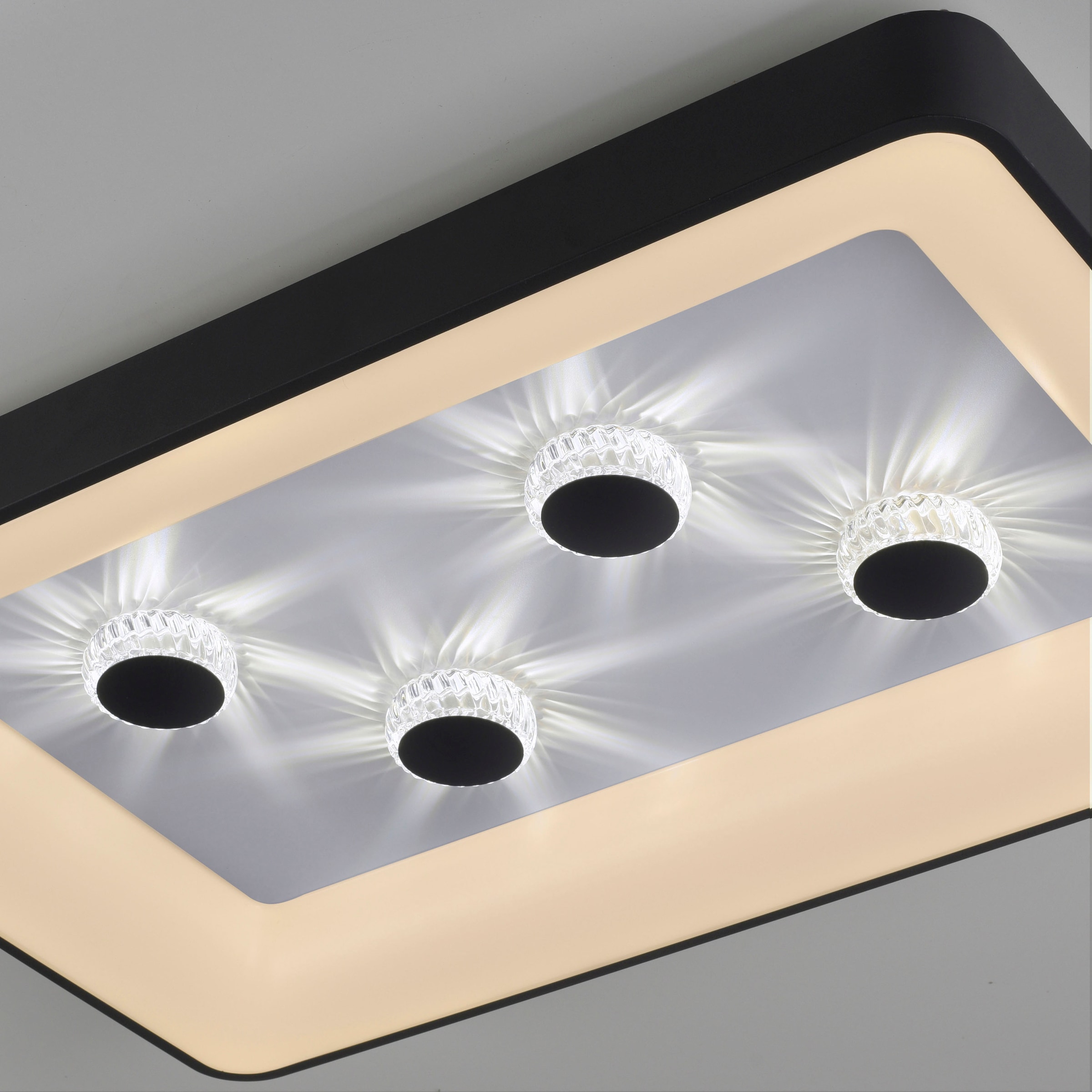 JUST LIGHT Deckenleuchte »VERTIGO« LED-Board 1 Stk. warmweiß - kaltweiß