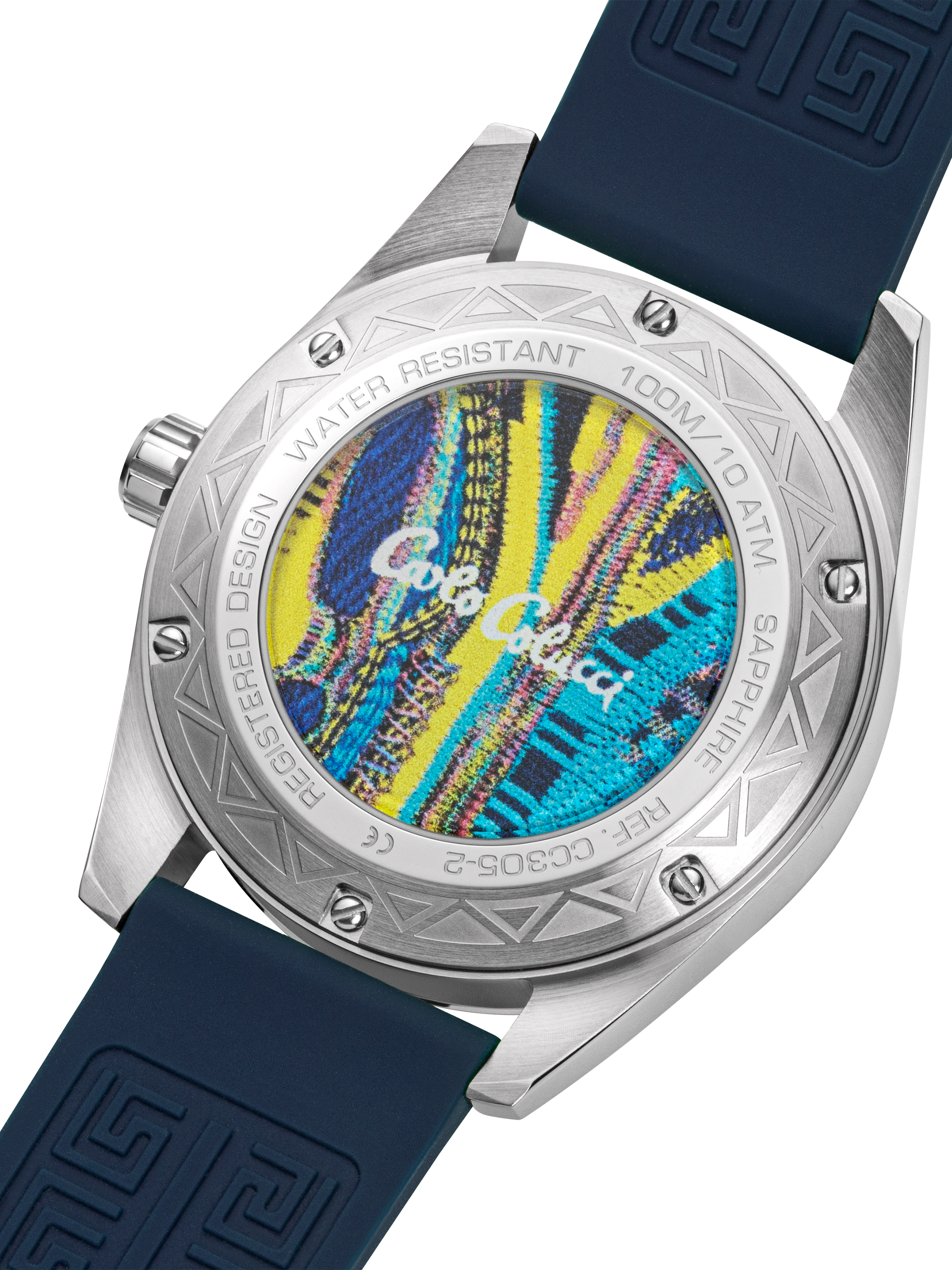 CARLO COLUCCI Quarzuhr Armbanduhr, Herrenuhr, Silikonarmband, analog