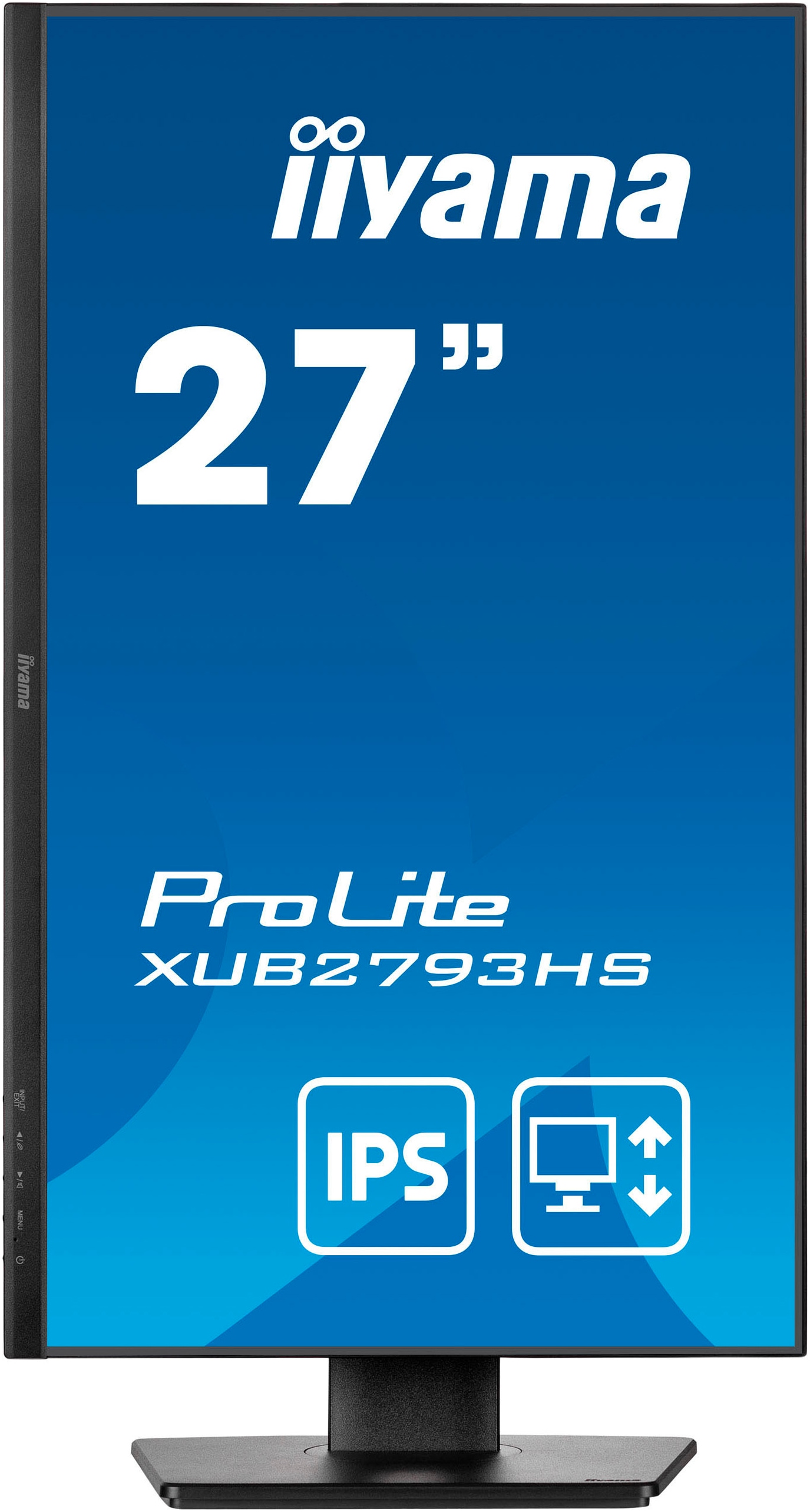 Iiyama LED-Monitor »XUB2793HS-B7«, 69 cm/27 Zoll, 1920 x 1080 px, Full HD, 1 ms Reaktionszeit, 100 Hz
