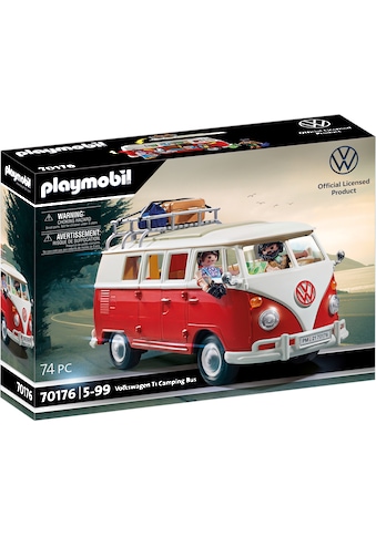 Konstruktions-Spielset »Volkswagen T1 Camping Bus (70176) VW Lizenz«, (74 St.)