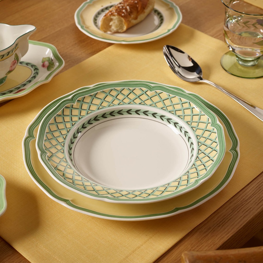 Villeroy & Boch Suppenteller »Suppenteller French Garden Orange ø 22,8 cm 6er Set bunt«
