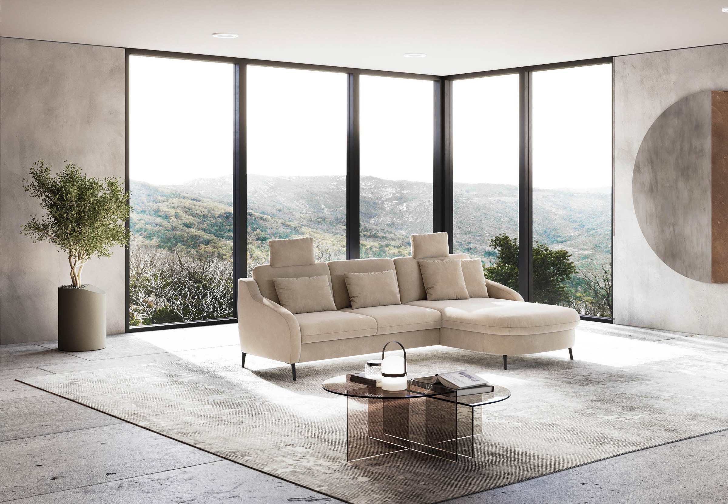 sit&more Ecksofa »Soul L-Form«, wahlweise mit Bettfunktion und Bettkasten oder Schubkasten