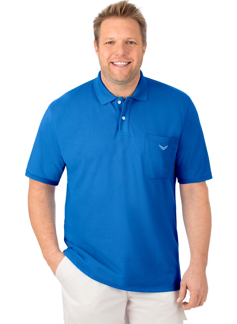 Trigema Poloshirt »TRIGEMA Polohemd mit Brusttasche«, (1 tlg.)