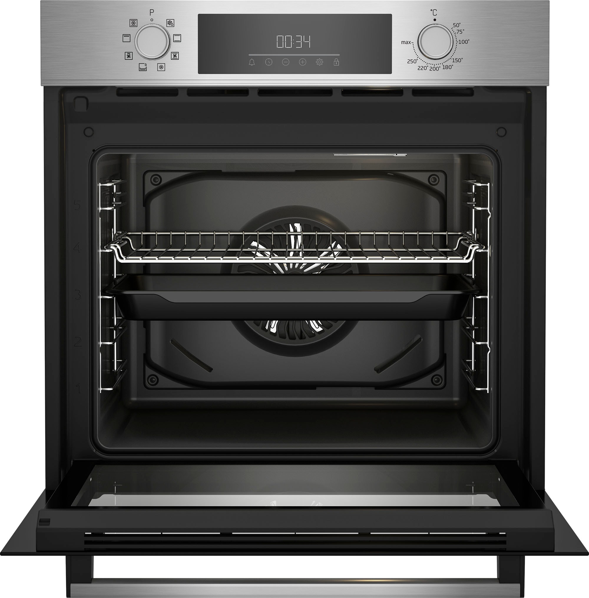 BEKO Backofen-Set »BBSM12320X«, mit Teleskopauszug nachrüstbar