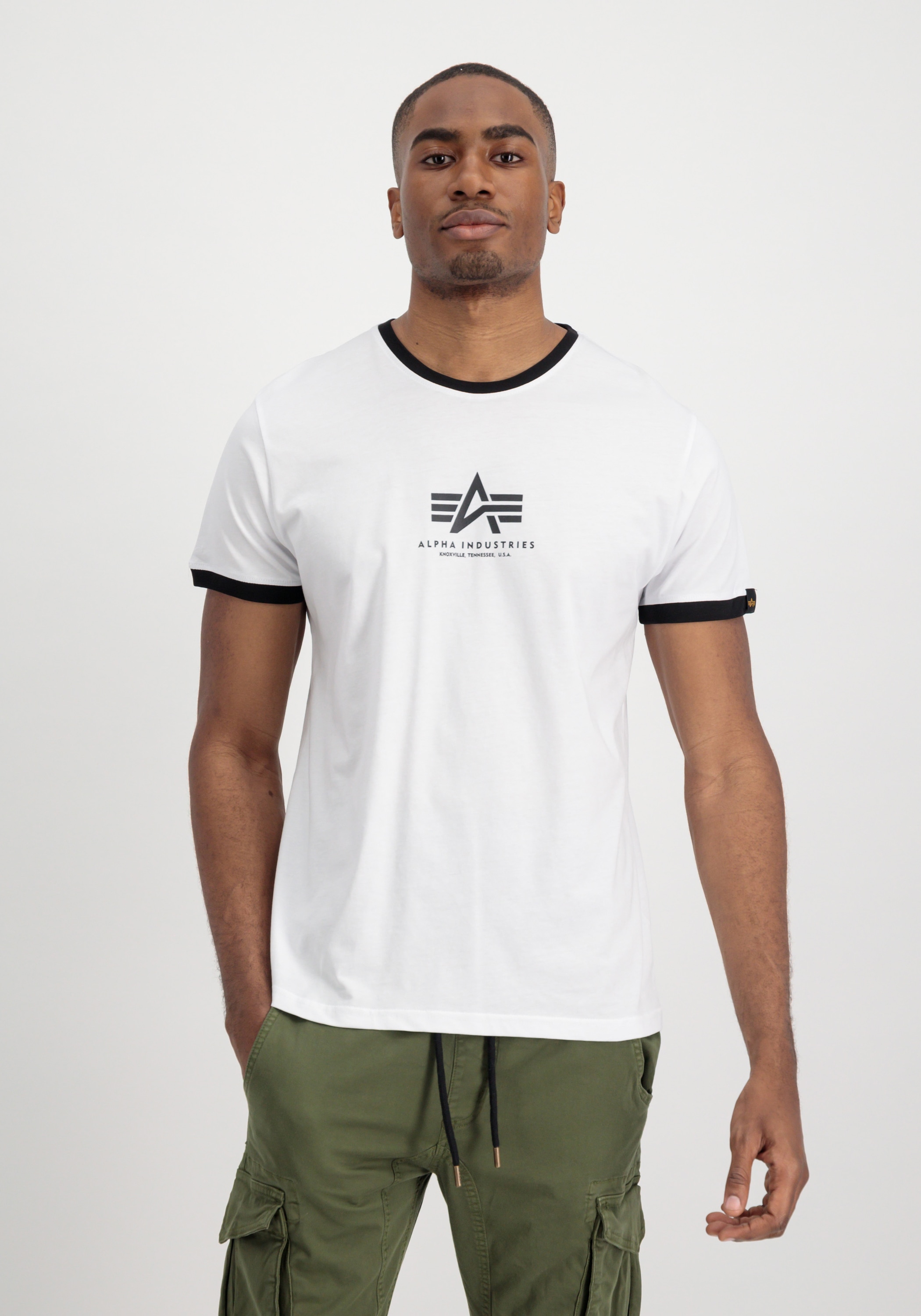 Alpha Industries T-Shirt »Alpha Industries Men - T-Shirts Basic T-Shirt Contrast ML«
