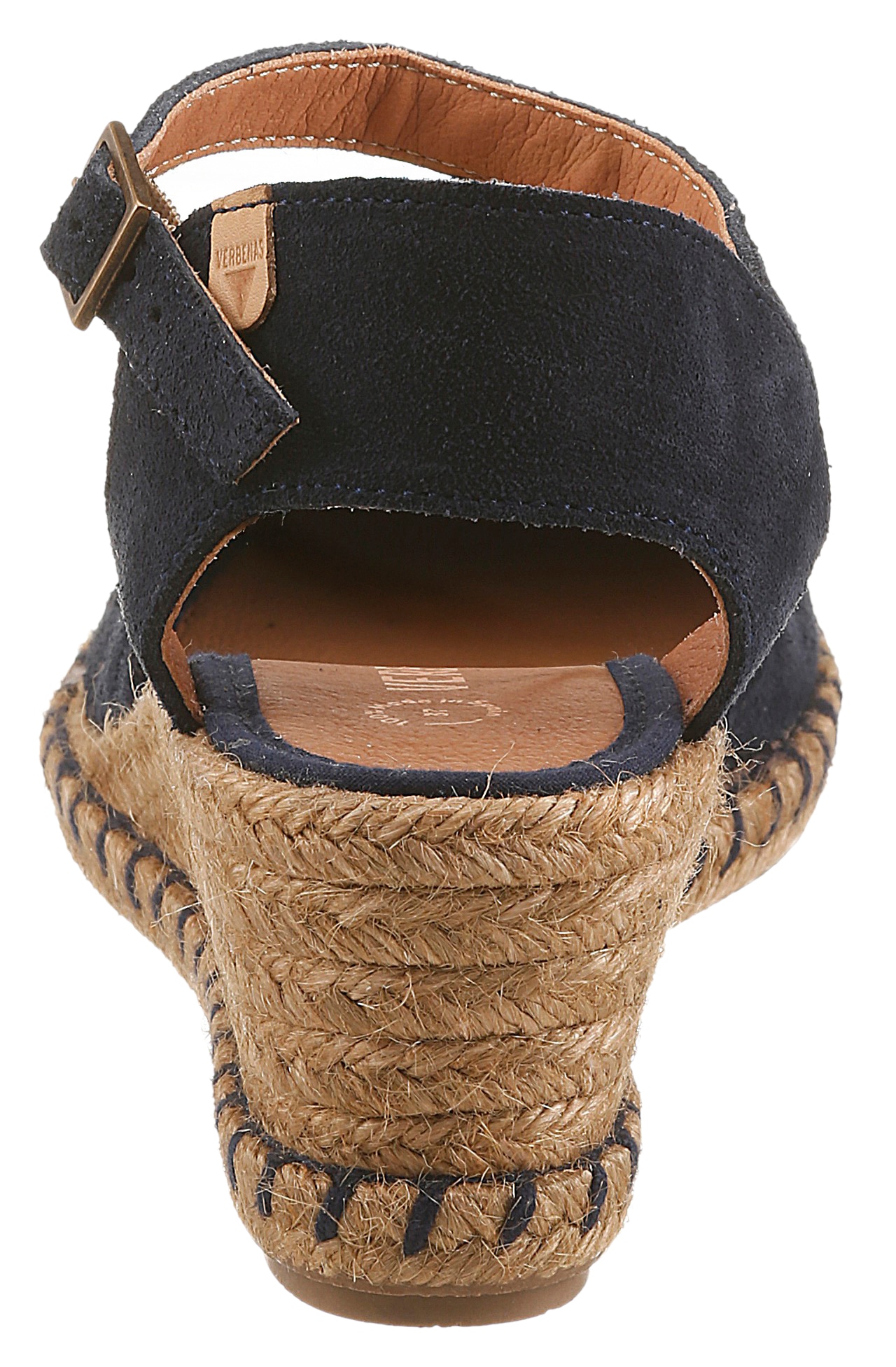 VERBENAS Slingpumps  Keilsandalette, Sommerschuh, Urlaubsschuh mit Bastbesatz