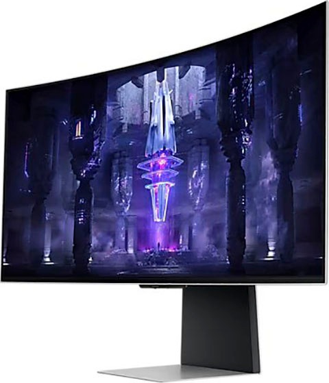 Samsung Curved-Gaming-OLED-Monitor »Odyssey OLED G8SB S34BG850SU«, 86 cm/34 Zoll, 3440 x 1440 px, 4K Ultra HD, 0,1 ms Reaktionszeit, 175 Hz, 0.03ms GTG