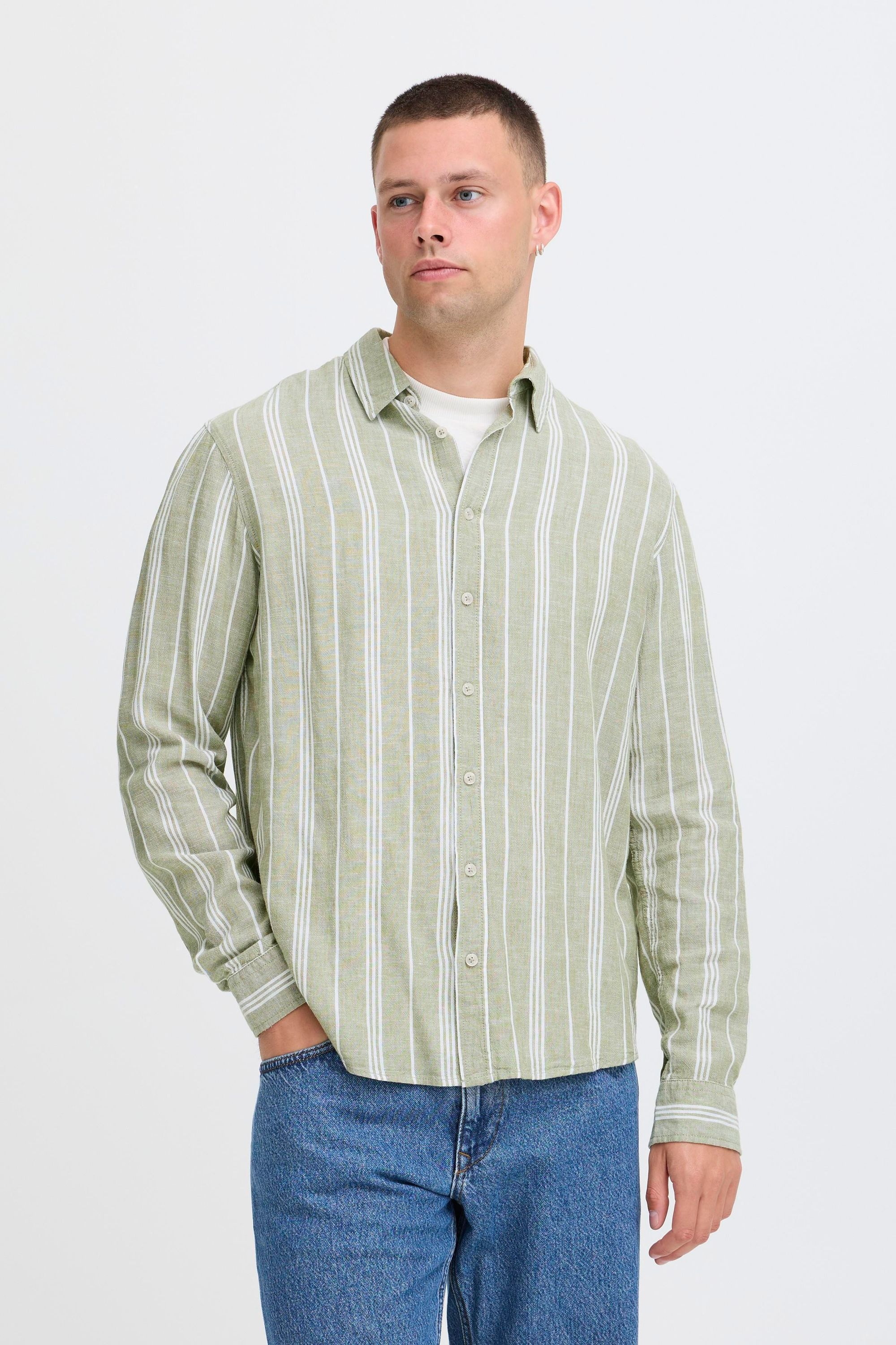 Blend Leinenhemd »Leinenhemd BHBobby Linen striped«