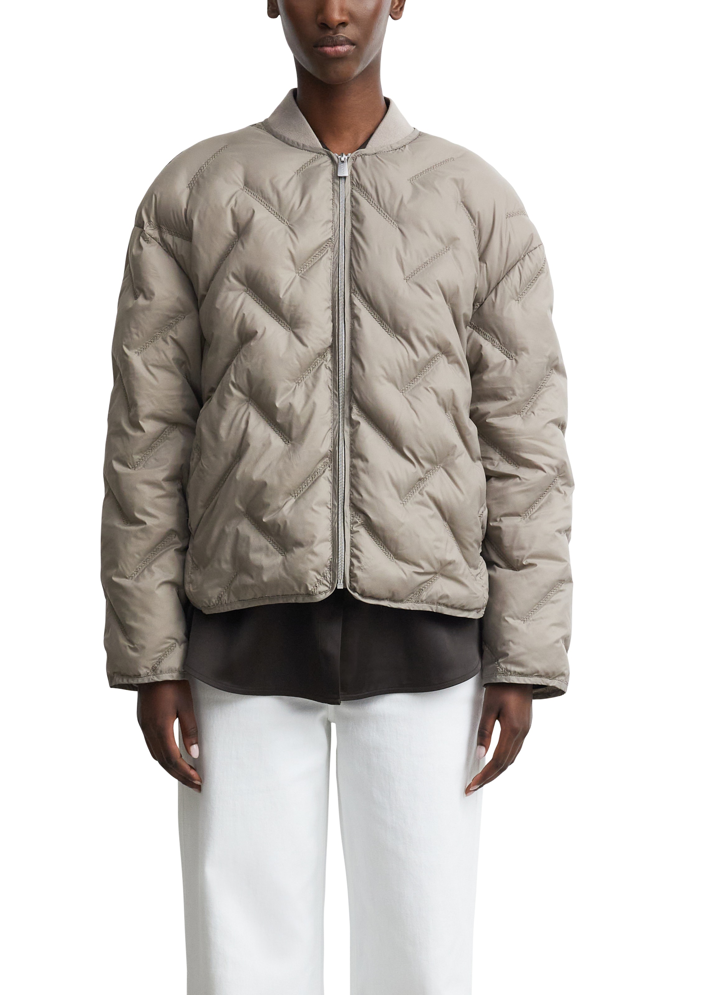 Comma Steppjacke ohne Kapuze im Blouson-Stil und mit Reißverschluss