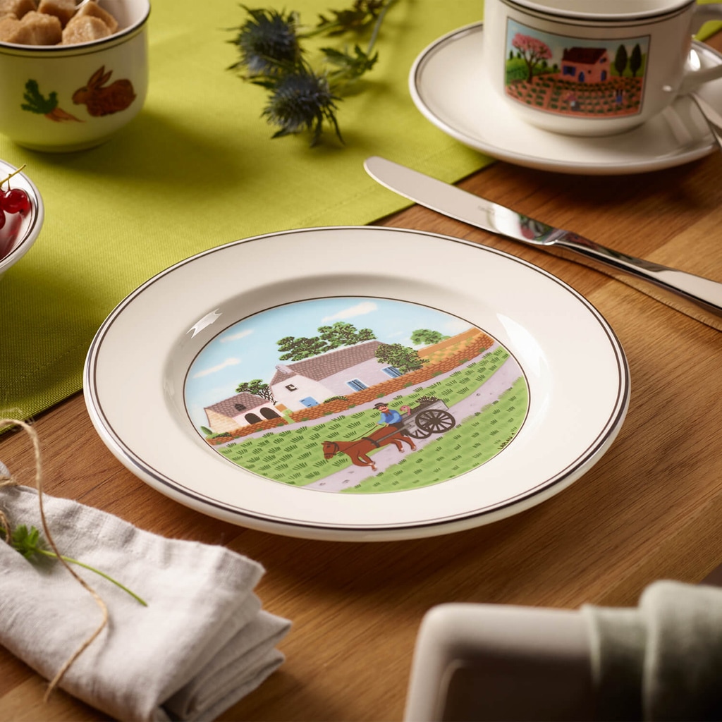 Villeroy & Boch Frühstücksteller »Frühstücksteller Bauer Design Naif ø 21 cm bunt«