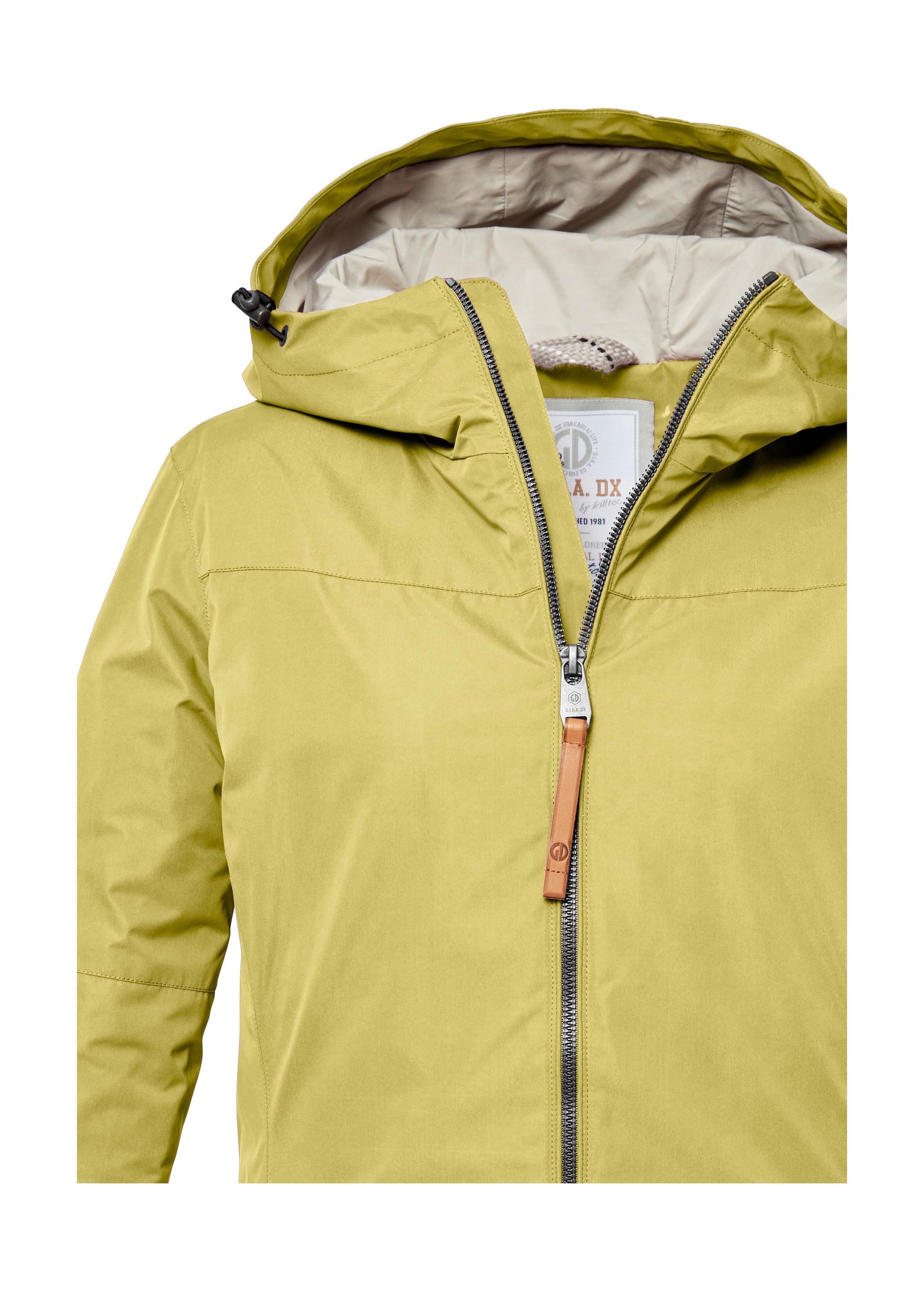 G.I.G.A. DX by killtec Funktionsjacke »GS 18 WMN JCKT«, Wasserabweisende Jacke mit Kapuze, Kinnschutz und viel Stauraum