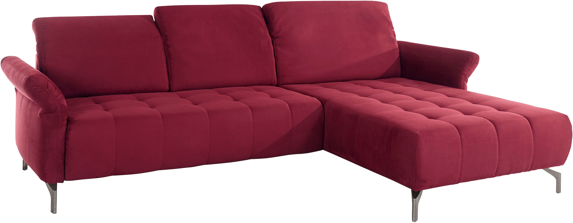 INOSIGN Ecksofa »Fresh L-Form« Federkern, wahlweise Kopfteilverstellung und motorischer Vorziehsitz