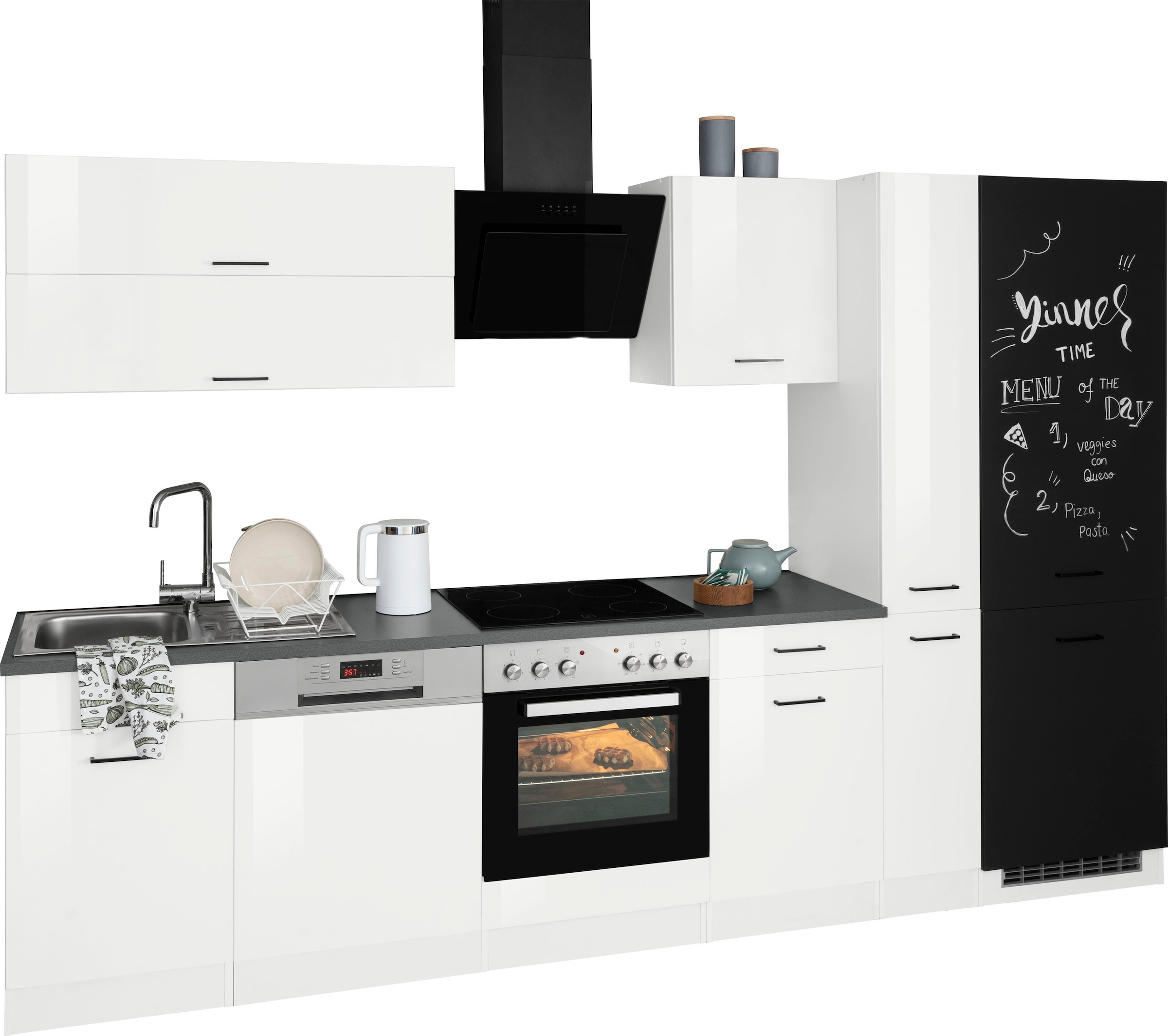 KOCHSTATION Küchenzeile »KS-Trier« ohne E-Geräte, Breite 310 cm