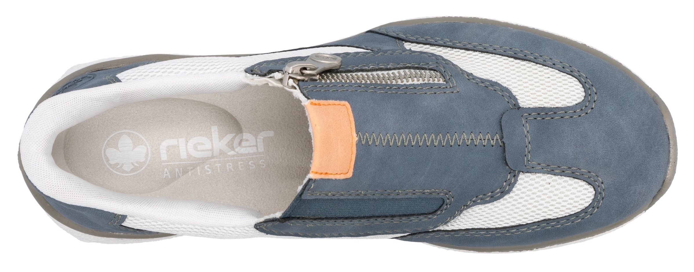 Rieker Slip-On Sneaker »Ready2GO«, Slipper, Halbschuh, Freizeitschuh mit seitlichem Reißverschluss