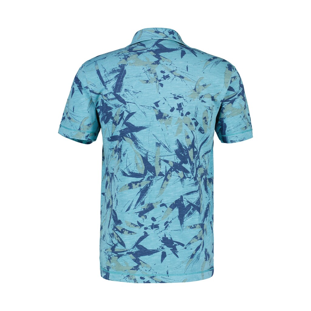 LERROS Poloshirt »LERROS Poloshirt mit floralem AOP«