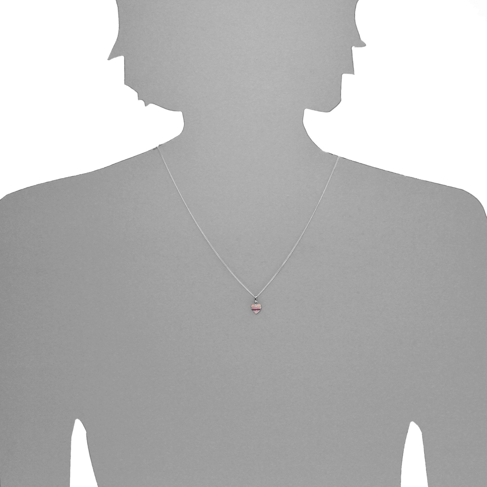 OSTSEE-SCHMUCK Kettenanhänger »- kleines Herz - Silber 925/000 -,«