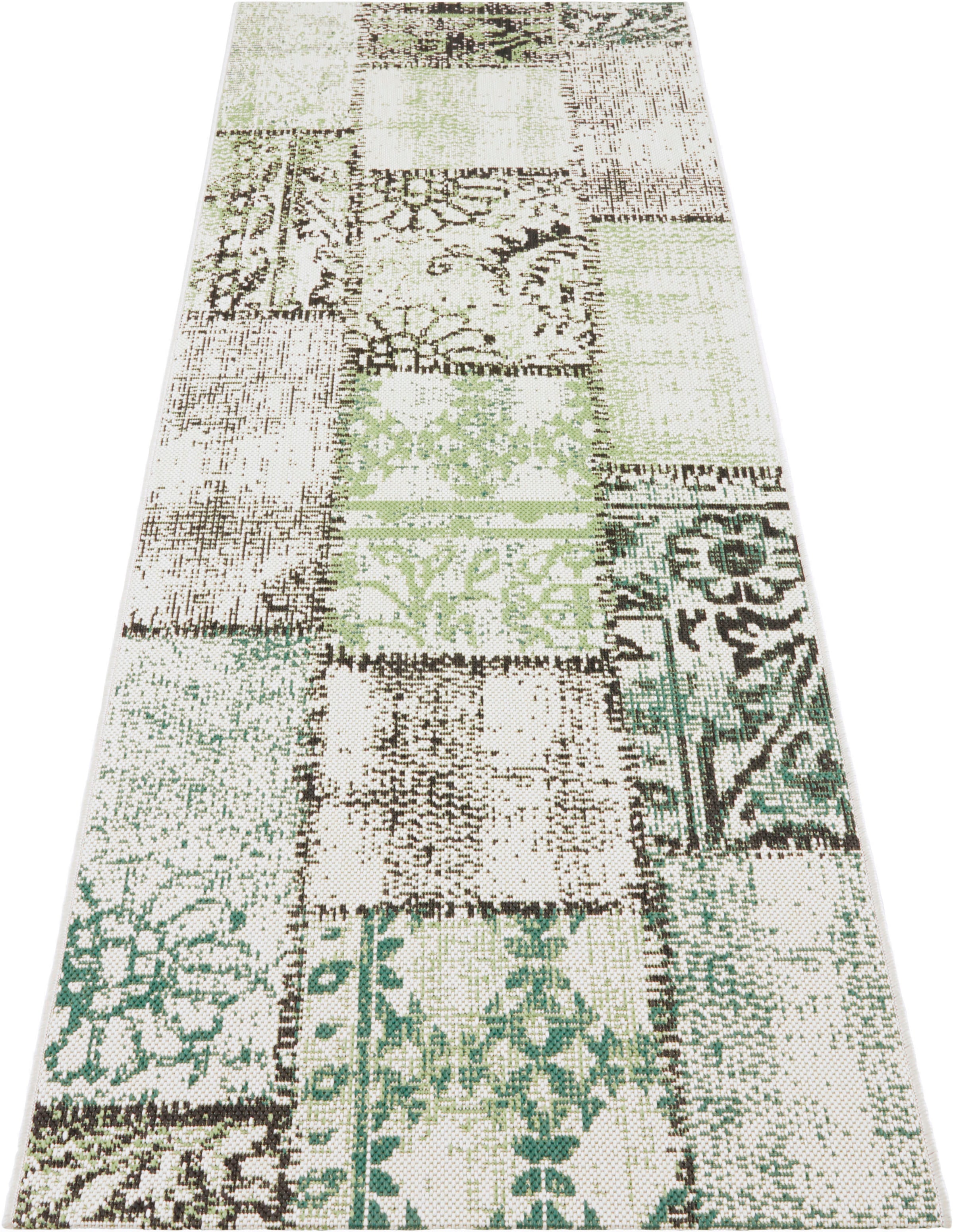 NORTHRUGS Läufer »Symi«, Kurzflor, Teppich, rechteckig, Wohnzimmer, In- & Outdoor, Garten Vintage