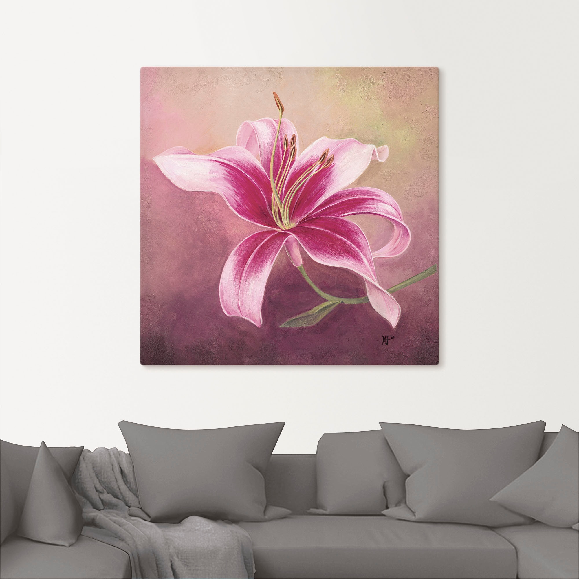 Artland Wandbild »Frühe Lilie«, Blumen, (1 St.), als Leinwandbild, Poster in verschied. Größen