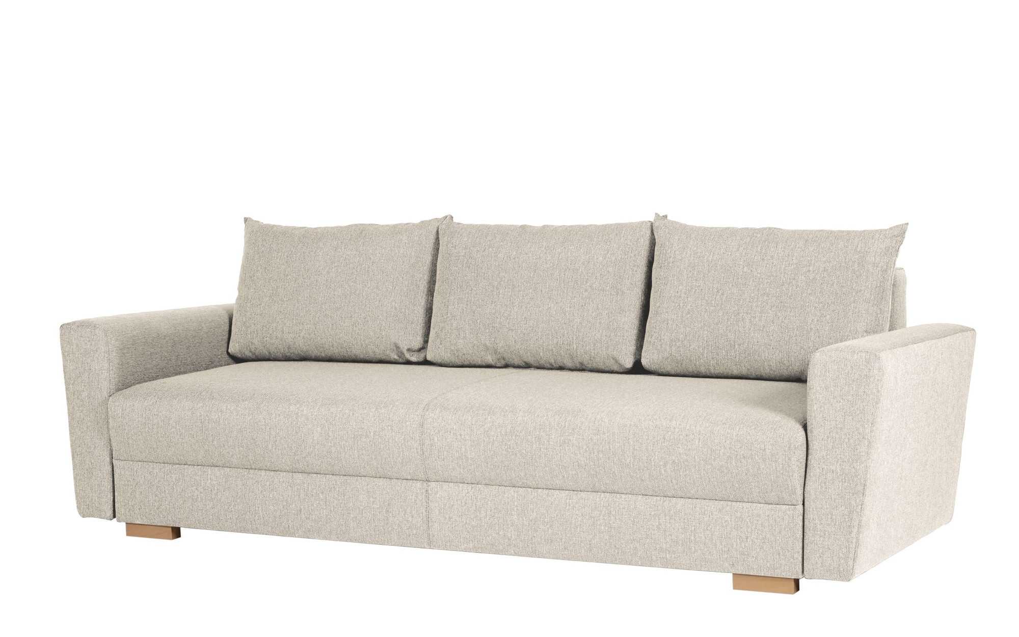 INOSIGN 3-Sitzer »MAGHERA Schlafsofa mit Bettkasten, in hochwertiger Verarbeitung«, mit Wellenunterfederung, Cord und Struktur-Bezug, B/H/T 230/92,5/79 cm