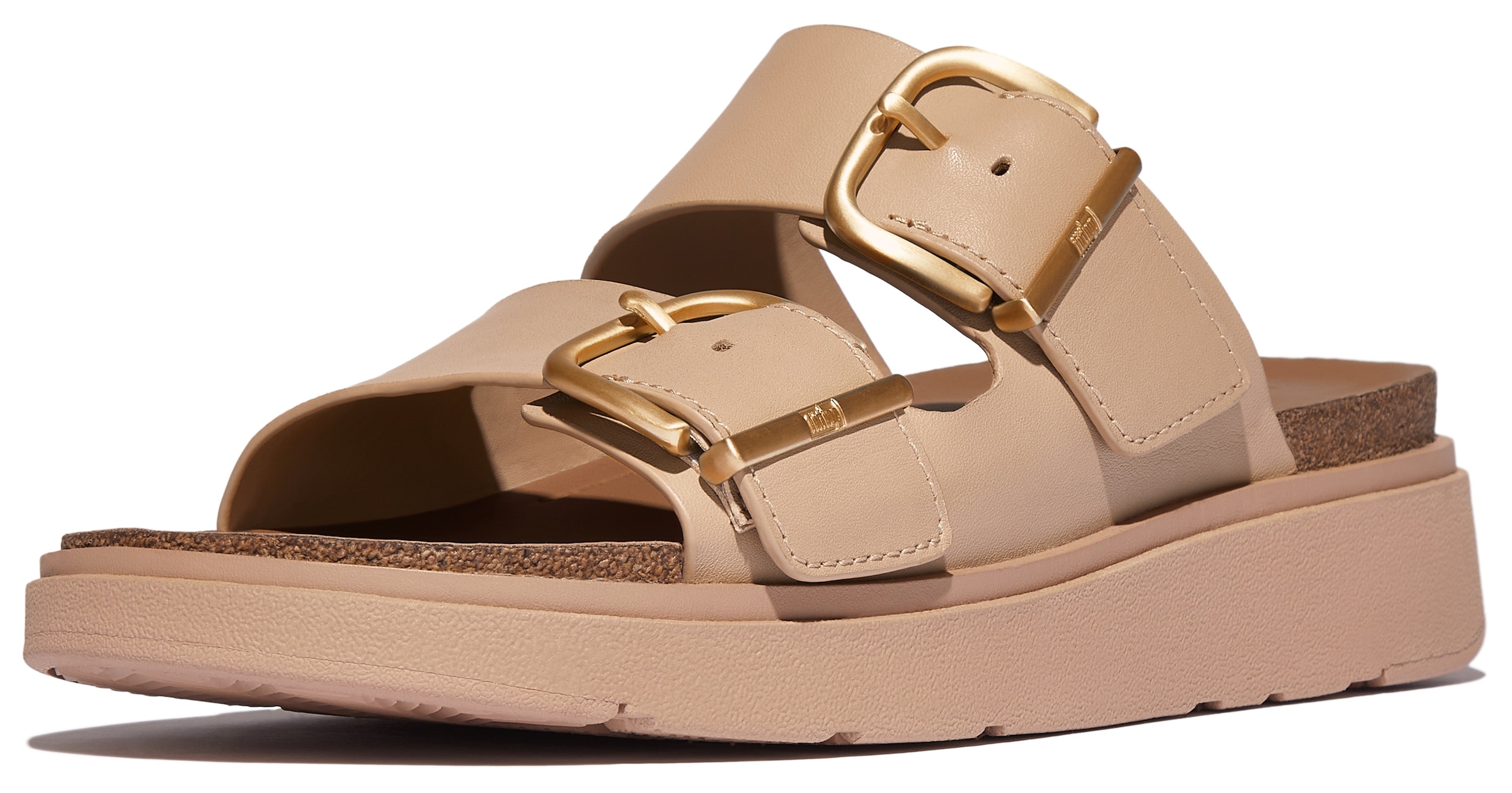 Fitflop Pantolette »GEN-FF«, Keilabsatz, Sommerschuh, Schlappen mit Microwobbleboard-Innensohle