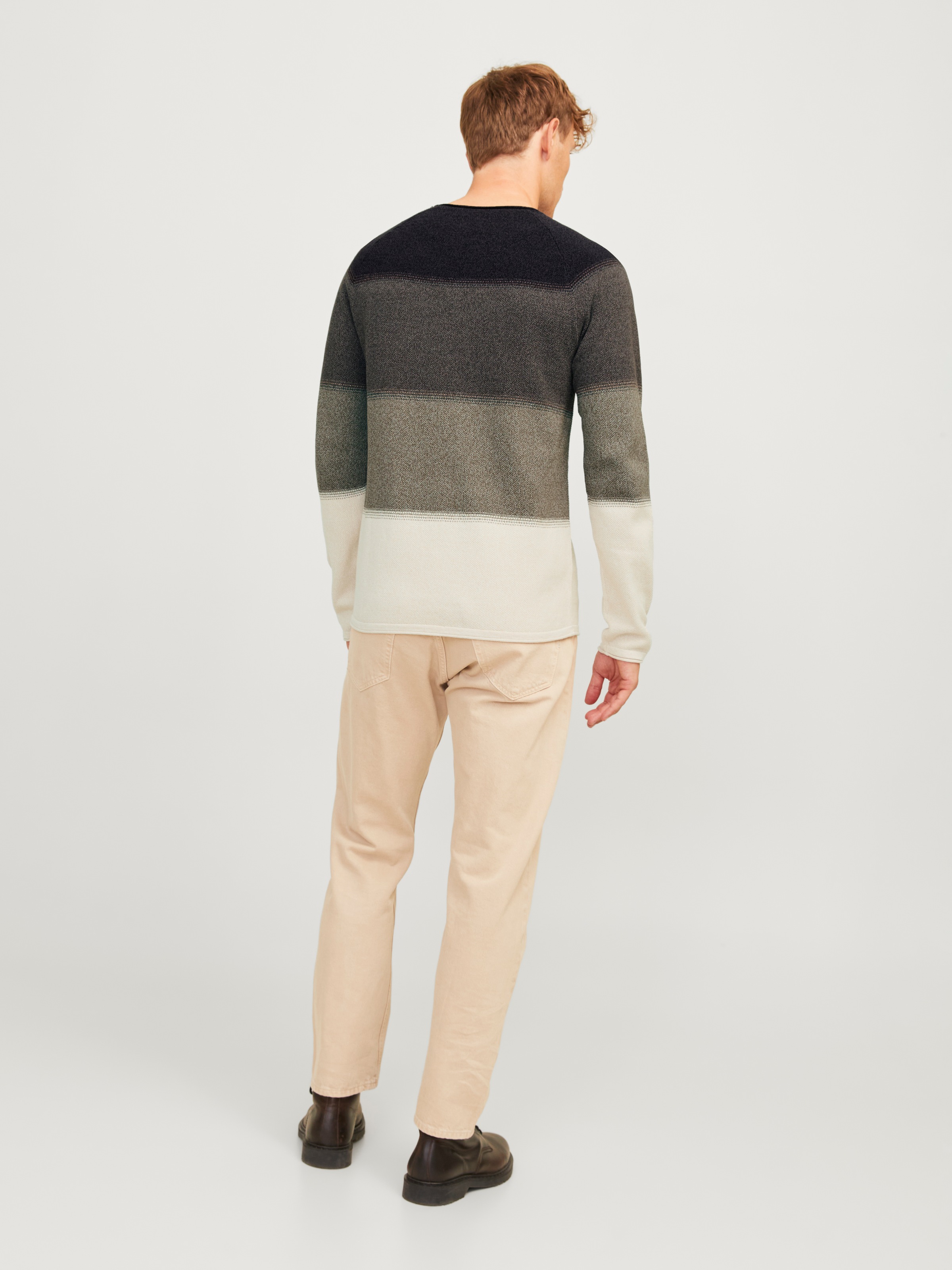 Jack & Jones »JJEHILL KNIT CREW NECK NOOS« mit Strukturstrick